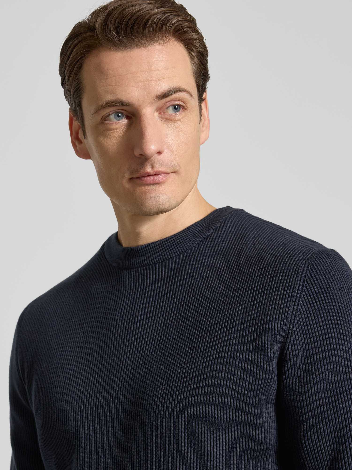 Lindbergh Herren Navy Strickpullover "Strickpullover Relaxed Fit" erhältlich in Größe L/M von Baur - Bild 5