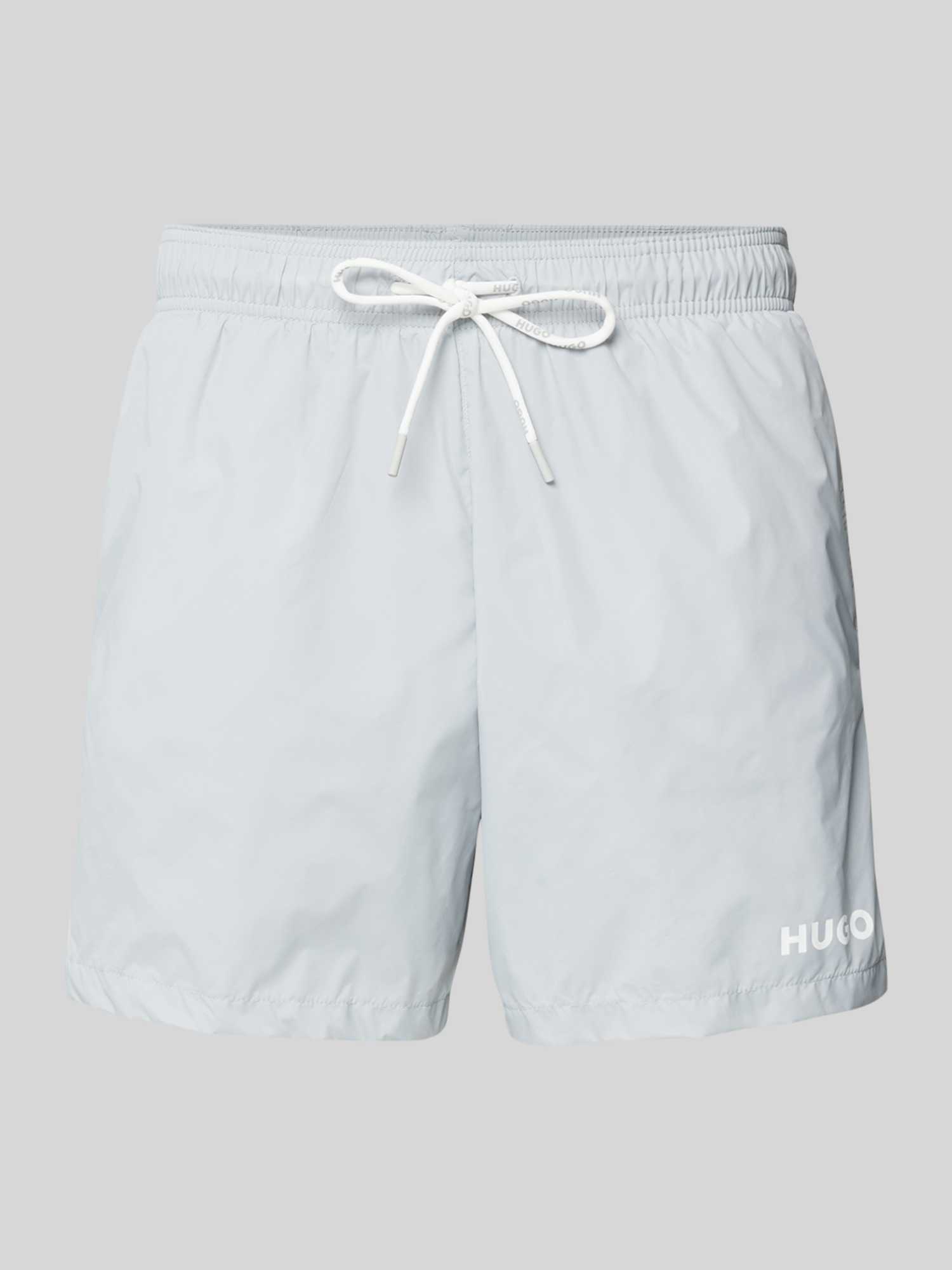 Relaxed fit zwembroek met labelprint, model ‘HAITI’