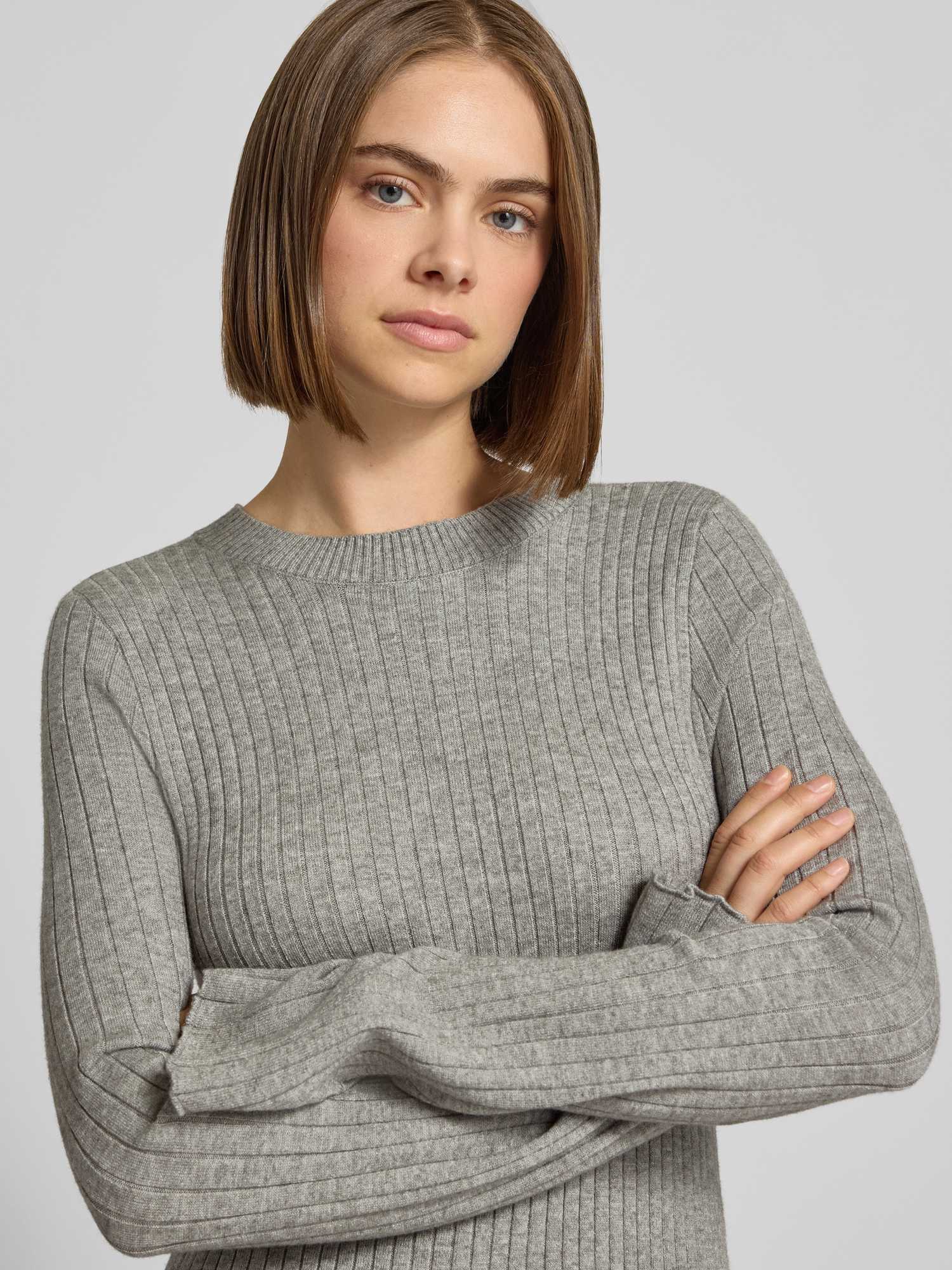 Only Damen Strickkleider Grau Gr. Mittel - Bild 4