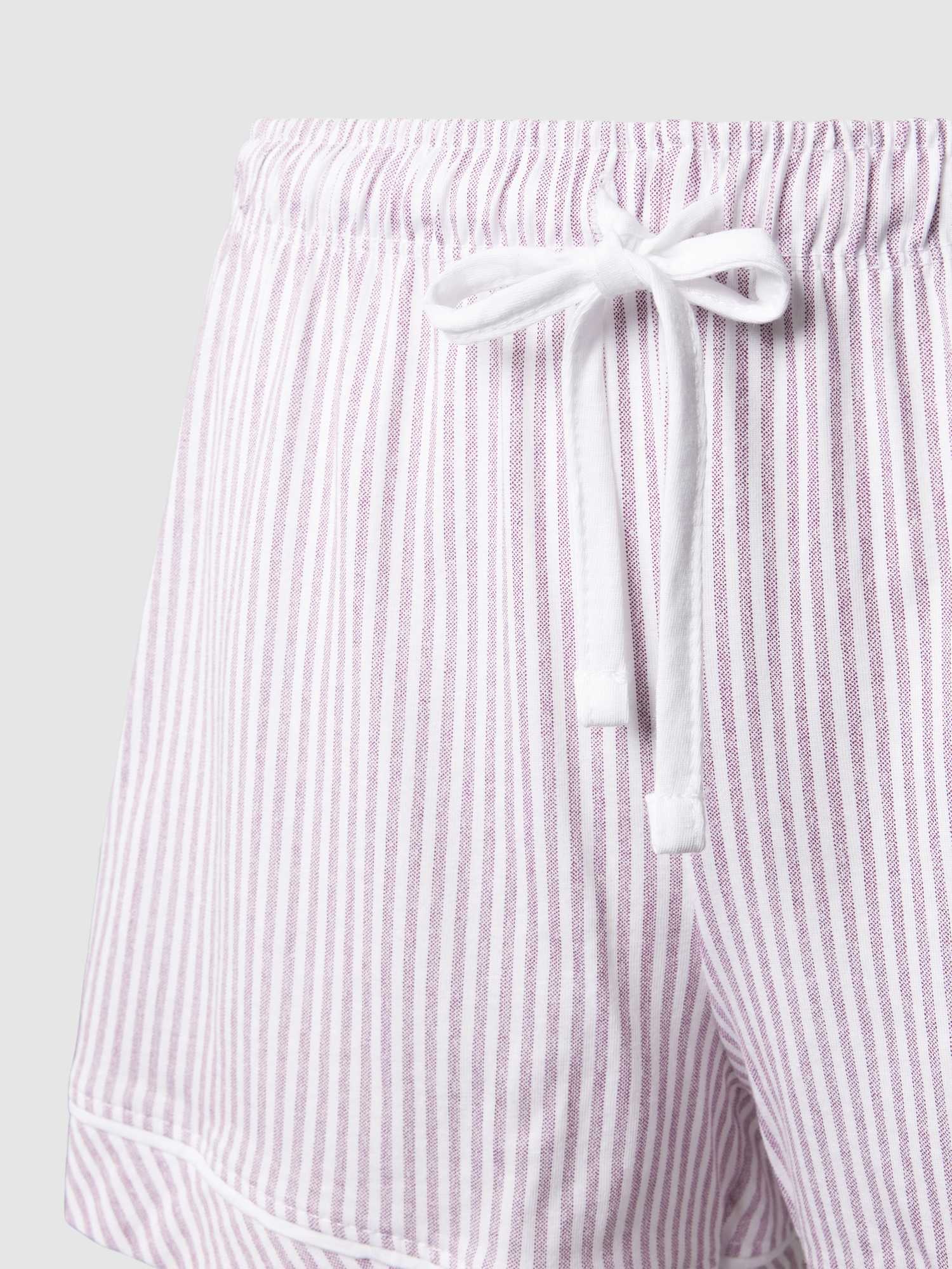 Lascana S.o Summer Stripes Shorts, Bordeaux Str - Bild 3
