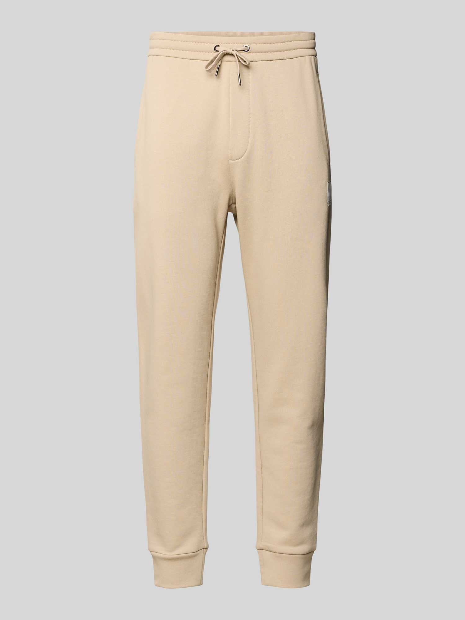 Armani Exchange Heren Sweatpants In Wit/Beige Maat Extra Large 