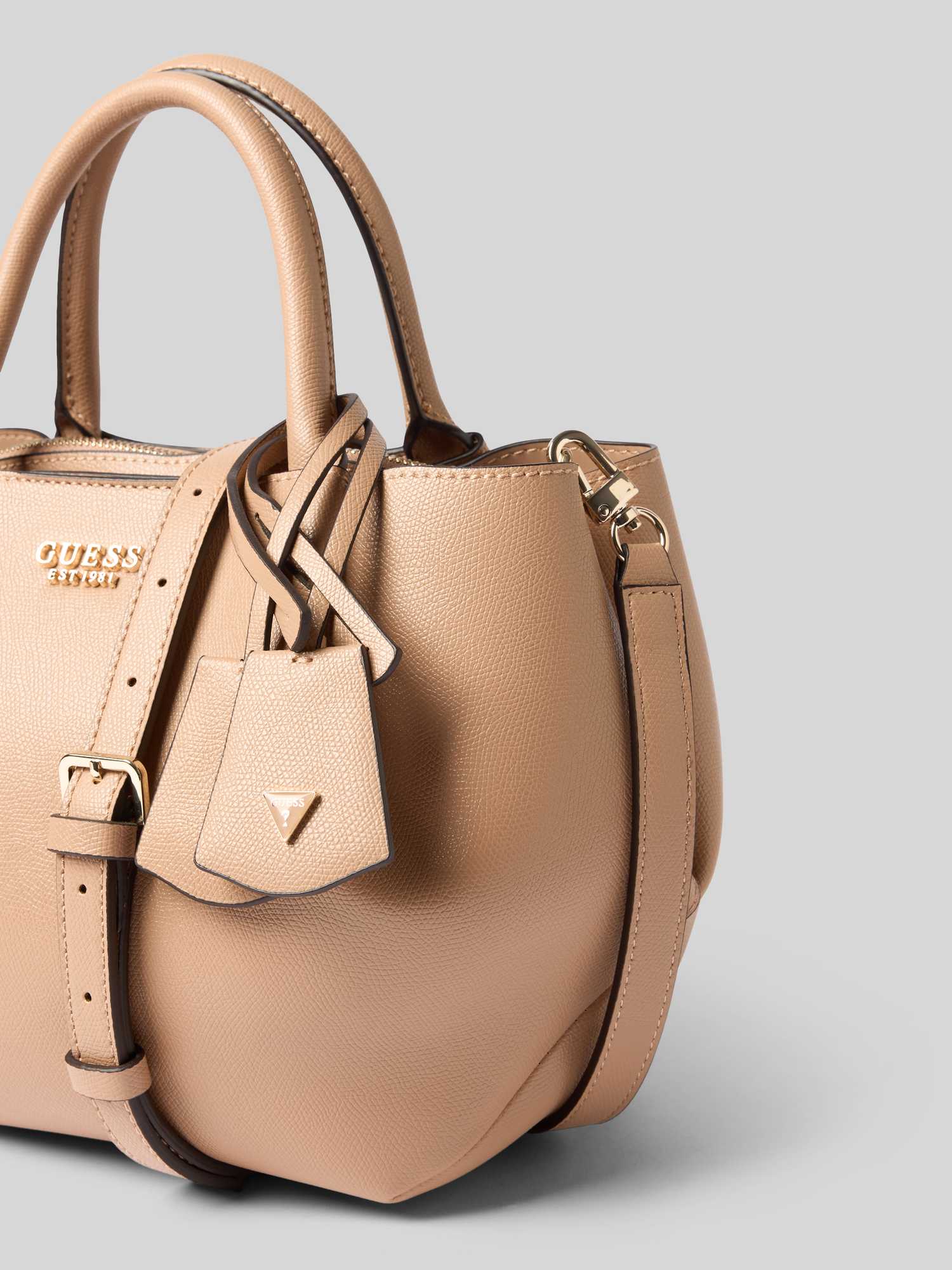 Guess - Amorette Girlfriend Satchel - Bags - Damen - Beige - One Size - Bild 5