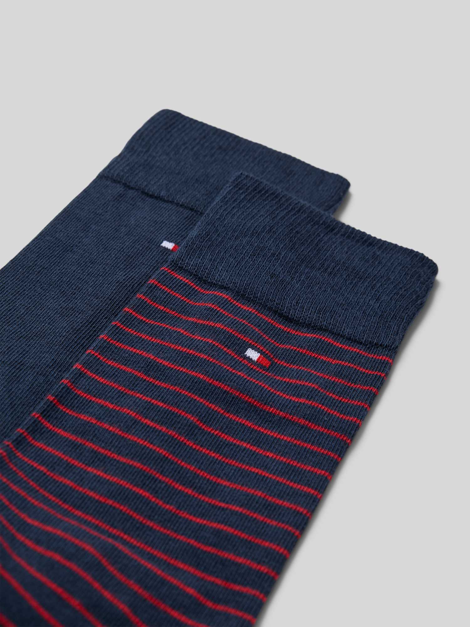 Tommy Hilfiger Herren Rot 2P Men Sock Stripe Gestreift Gr 39/42 - Bild 6