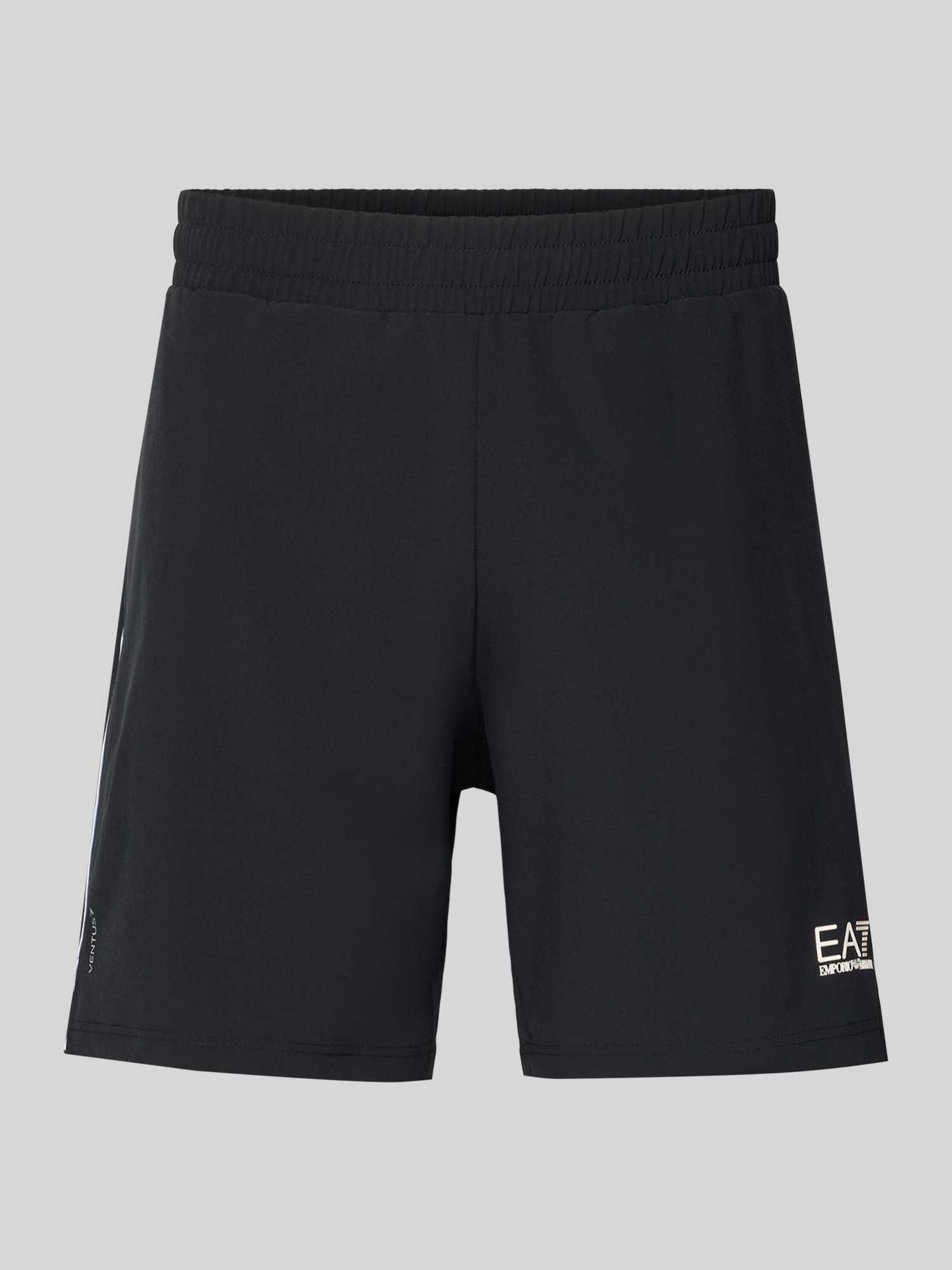 Short met elastische band en logo