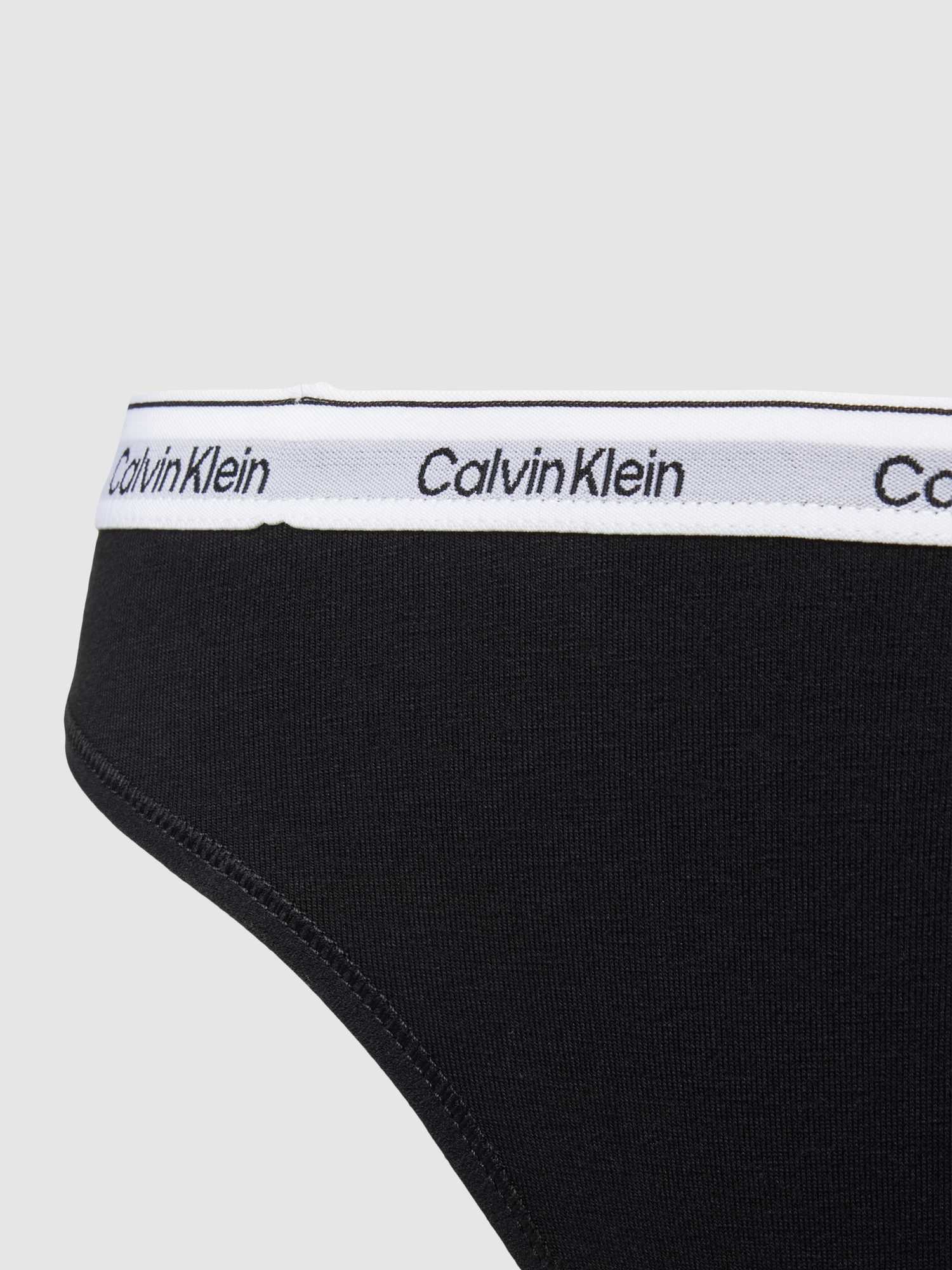 Calvin Klein Underwear Damen Schwarz Bikinislip "Bikini (Low-Rise)" Mit Logobund von Baur - Bild 3