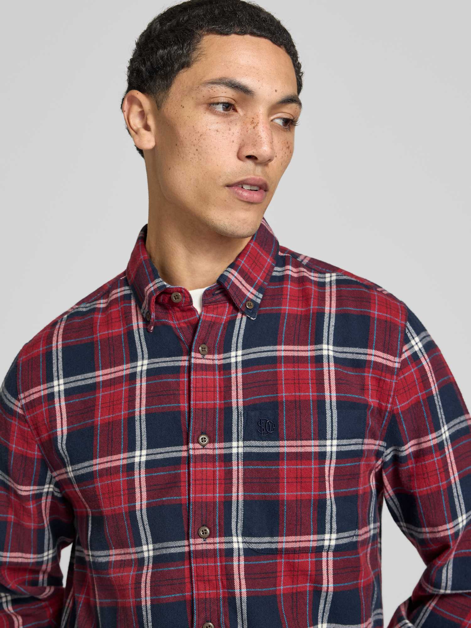 Superdry Bleu Langarmshirt Lumberjack - Bild 4