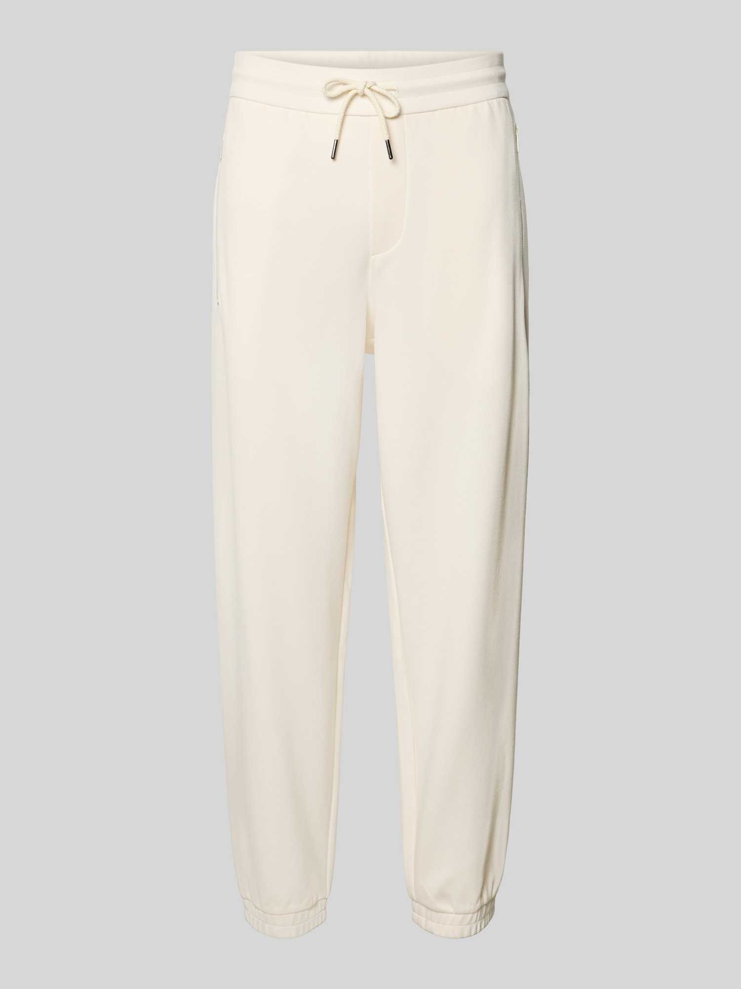 Armani Exchange Heren Sweatpants In Wit/Beige Maat Large