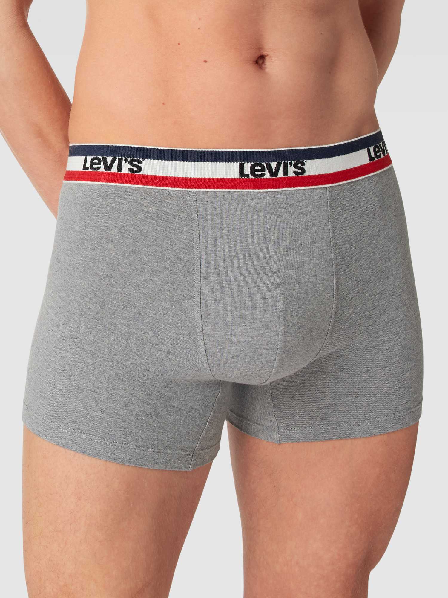 Levis, Herren, Unterhosen, Sportswear Logo, Mehrfarbig, Schwarz, Grau, (2er Pack, S) - Bild 3