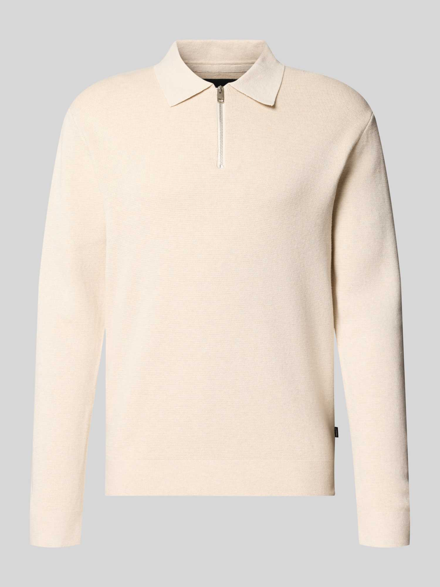 Jack & Jones Premium Herren Pullover Regular Fit Baumwolle L Offwhite Melange - Bild 4