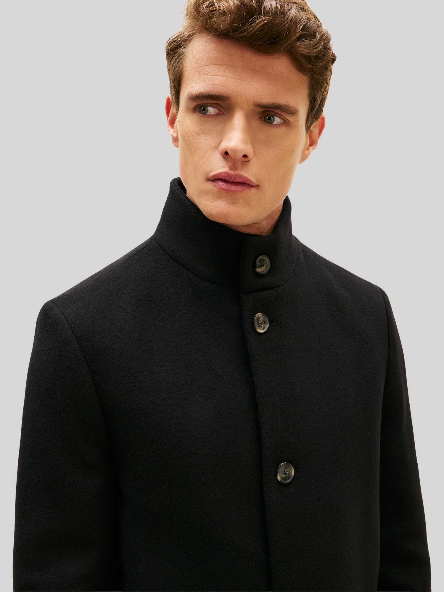 Tommy Hilfiger Herren Schwarz Klassische Mäntel, Gr. M - Bild 2