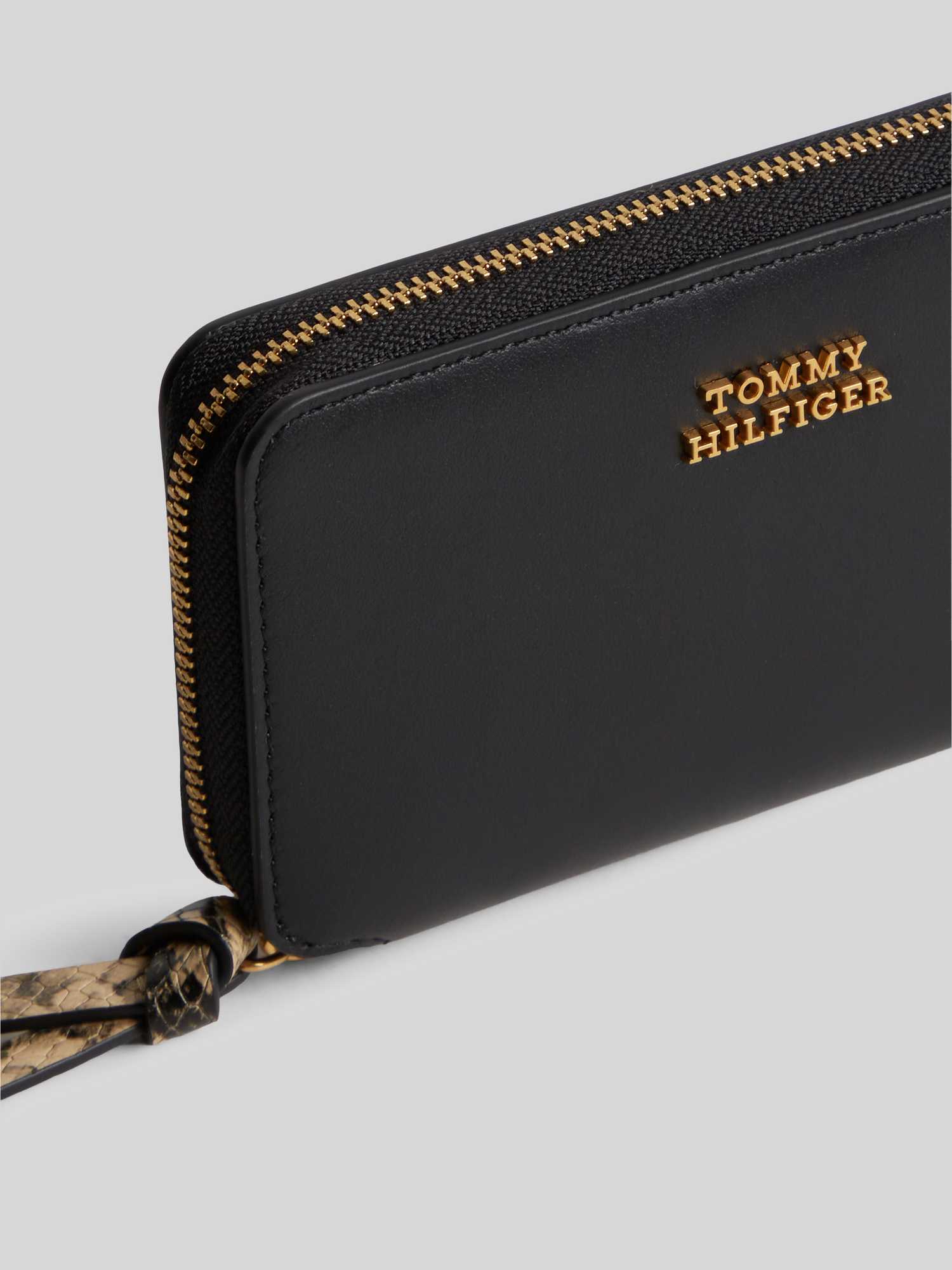 Tommy Hilfiger Damen Schwarz Geldbörse Th Leather Med Za Aw0aw18939 - Image 5