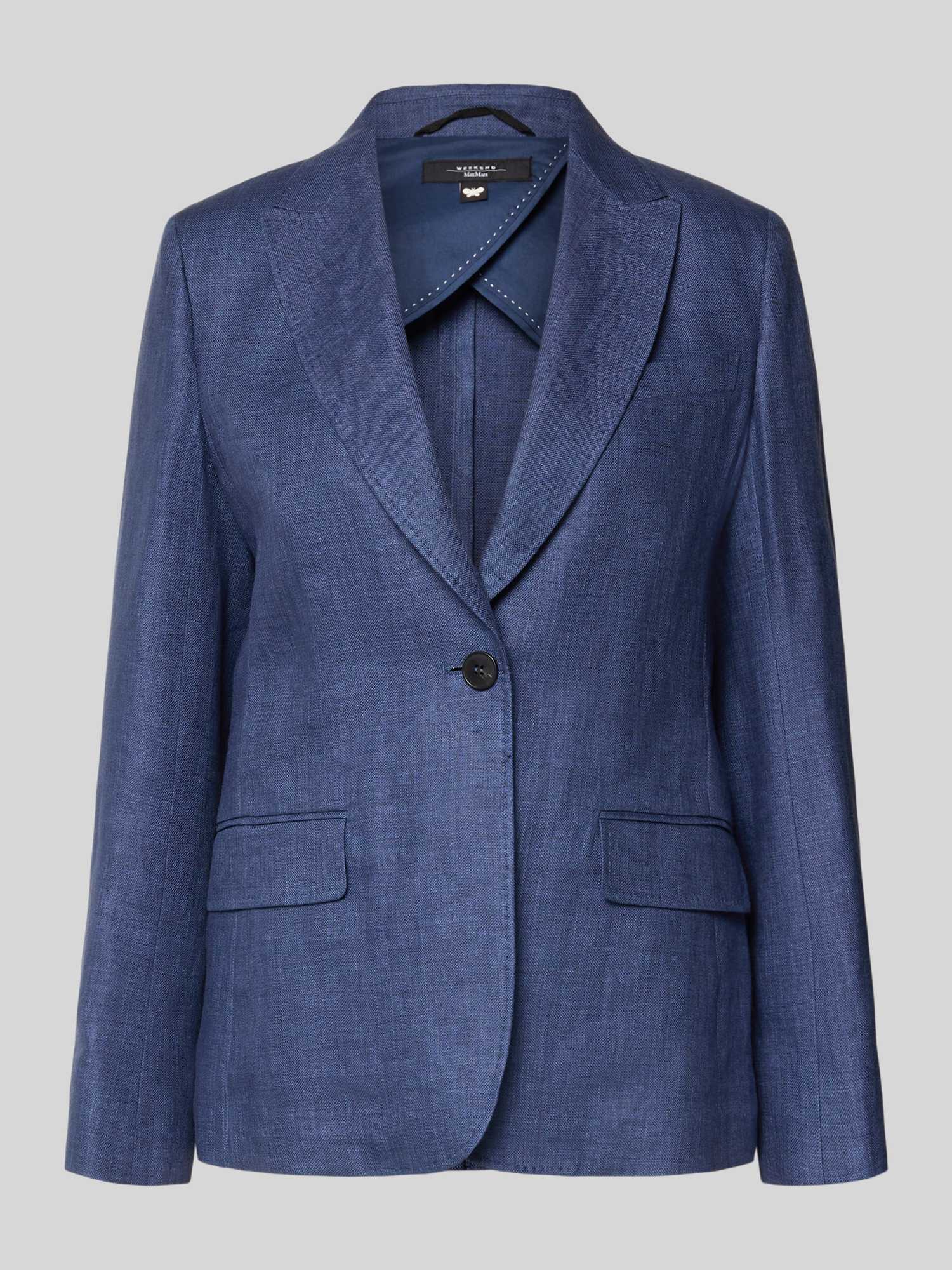 Weekend Max Mara Dames Lange Blazers In Blauw/Turquoise Maat 40 