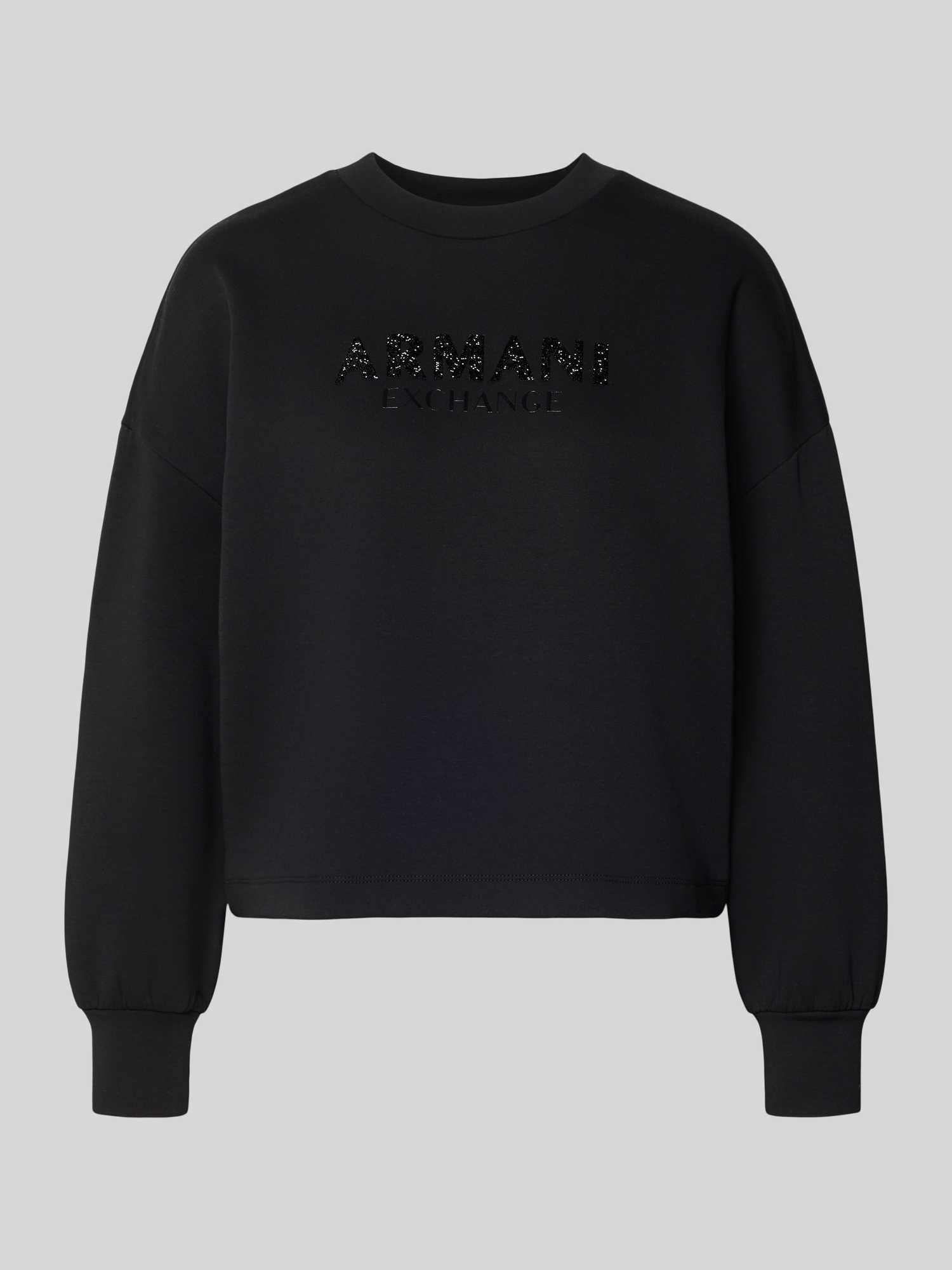 Sweatshirt met logoprint en ronde hals