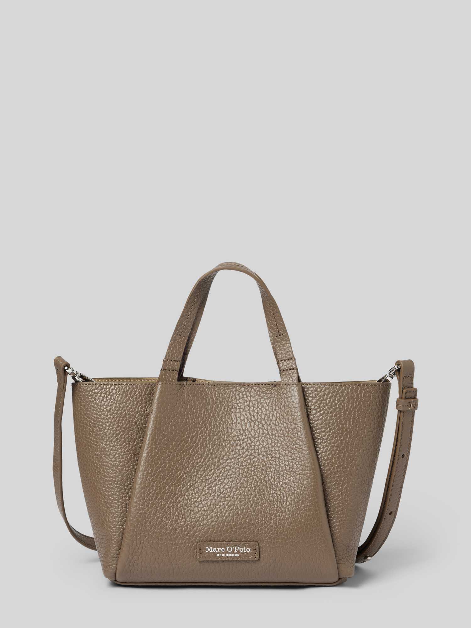 schoudertas van echt rundleer