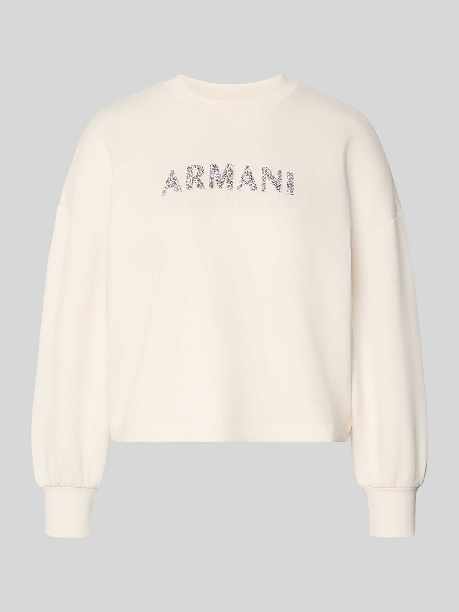 Sweatshirt met logoprint en ronde hals