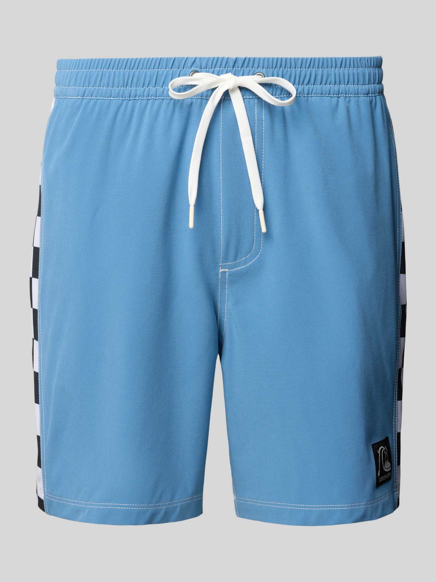 Relaxed fit zwembroek met labelpatch