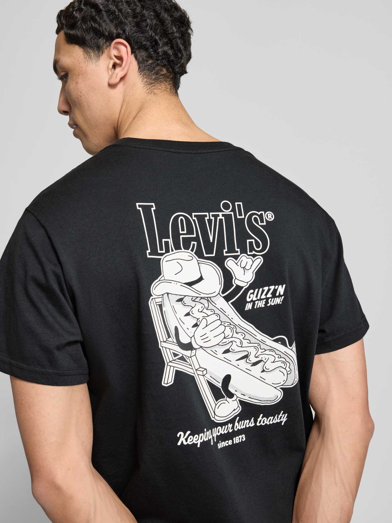 Levi's® Herren T-Shirt Schwarz Größe M 100% Baumwolle - Bild 2