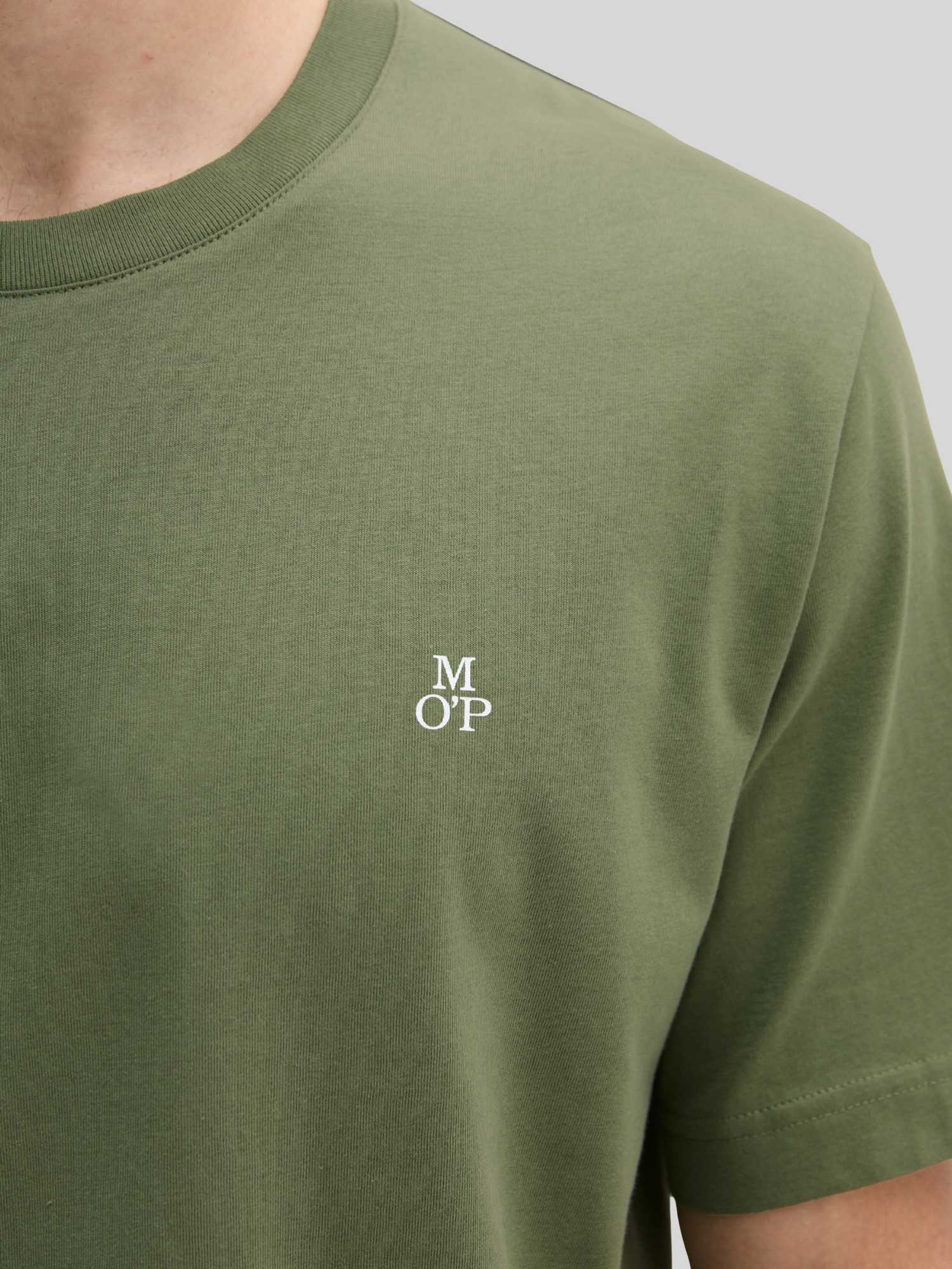 Marc O'polo Herren Sage Grün T-Shirt "T-Shirt Small-Logo 1Er Pack" 1 erhältlich in Größe M/XL von Baur - Bild 3