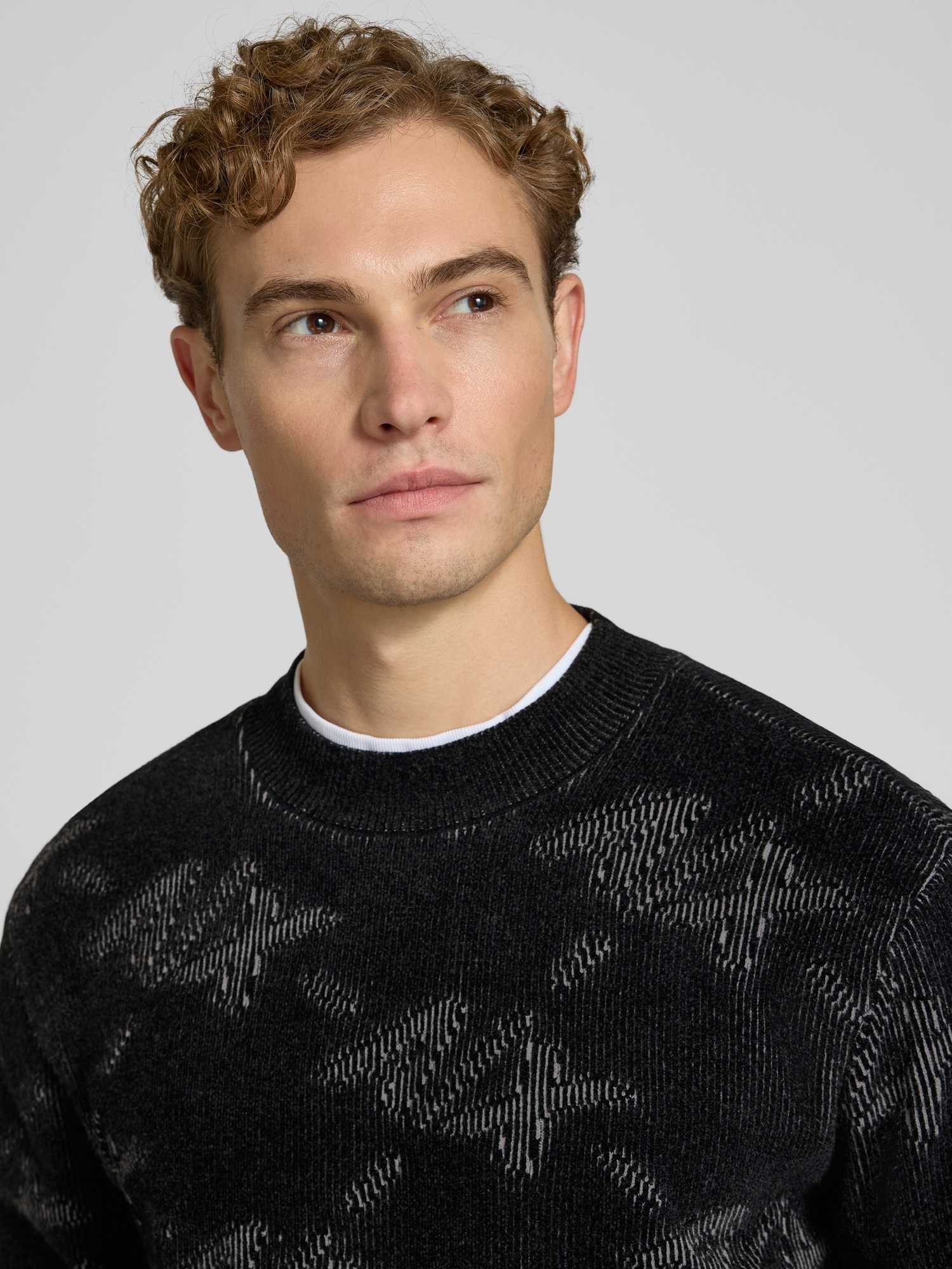 Armani Exchange, Herren, Pullover, XM002992 AF16916, Schwarz, Grau, (M) - Bild 6