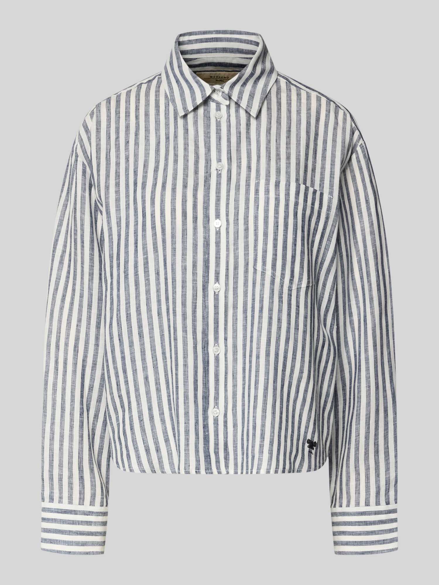 Weekend Max Mara Dames Blouses Lange Mouw In Blauw/Turquoise Maat 38 