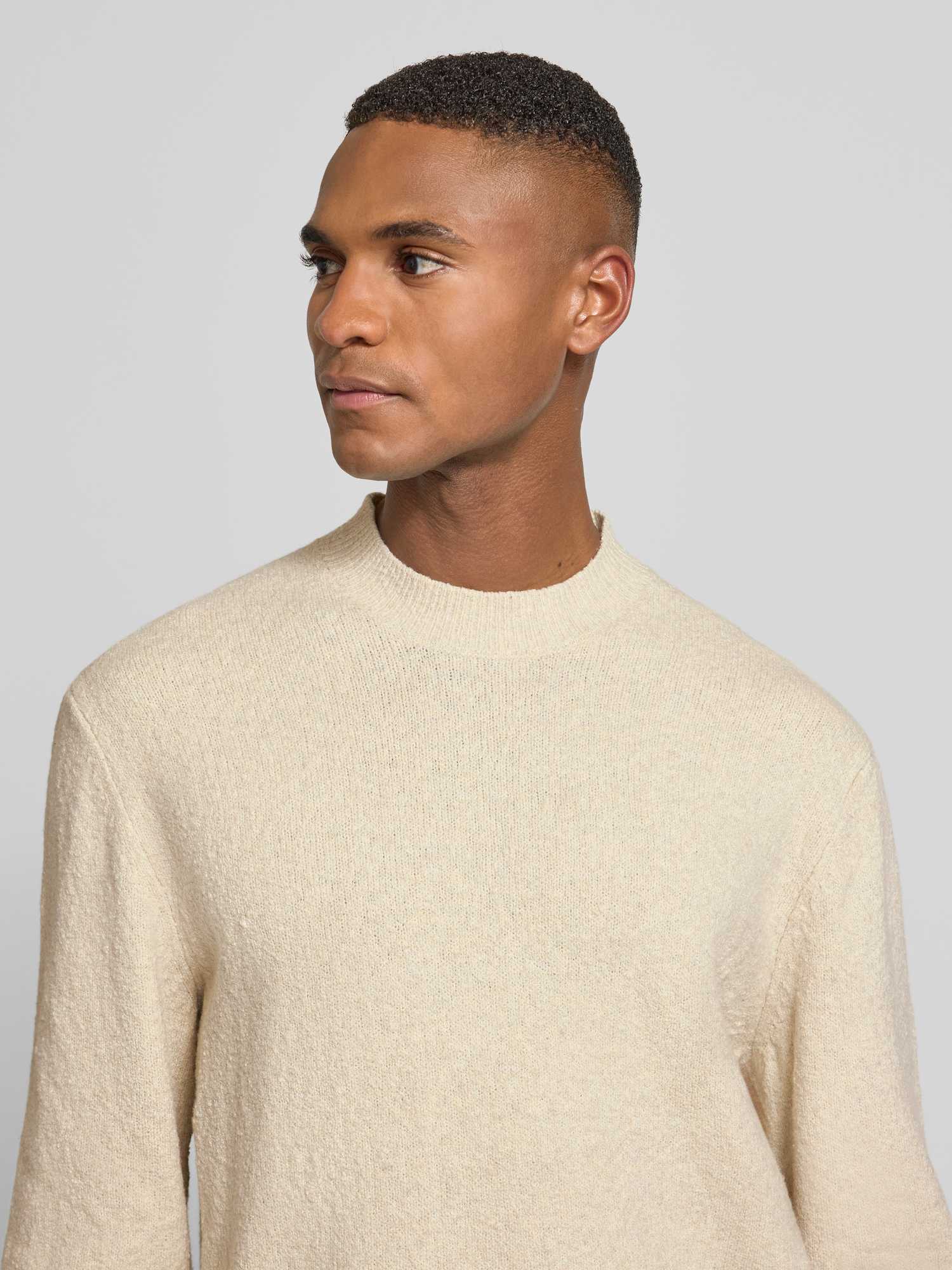 Jack & Jones Premium Herren Pullover Baumwoll-Mix Gr. M Offwhite - Bild 3