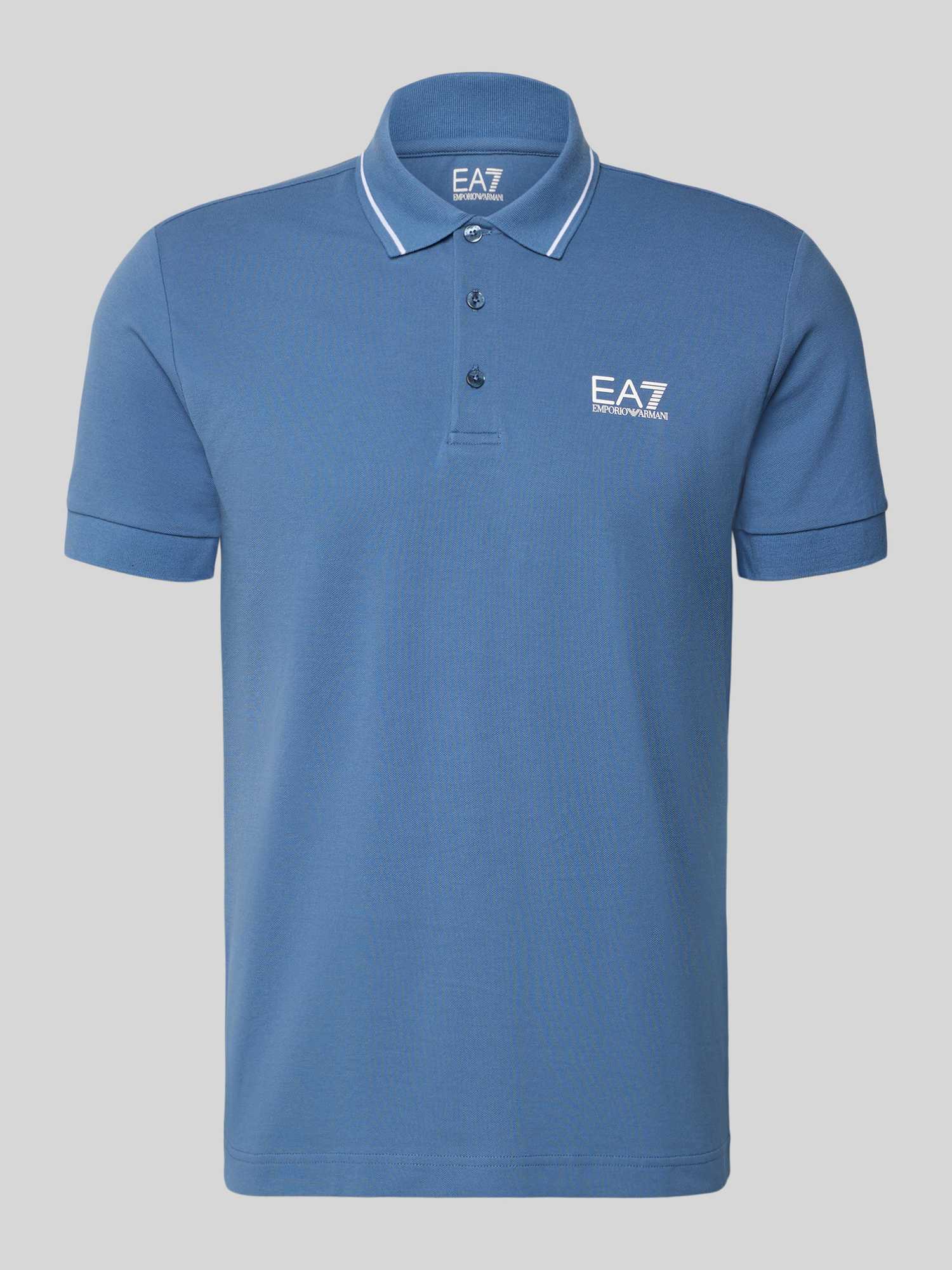 regular fit poloshirt met logo-print