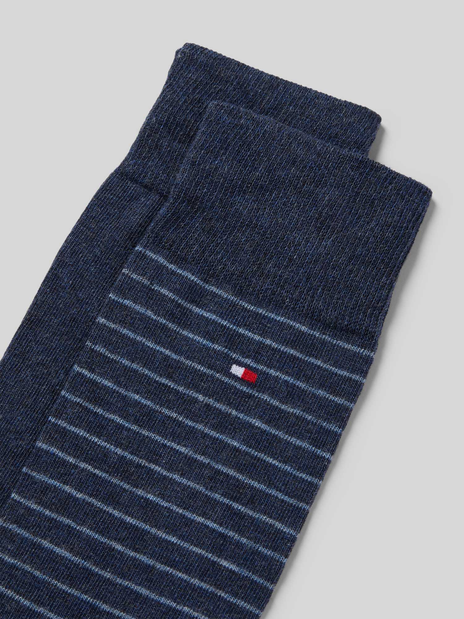 Tommy Hilfiger Herren Blau Socken Baumwolle Gestreift - Bild 5