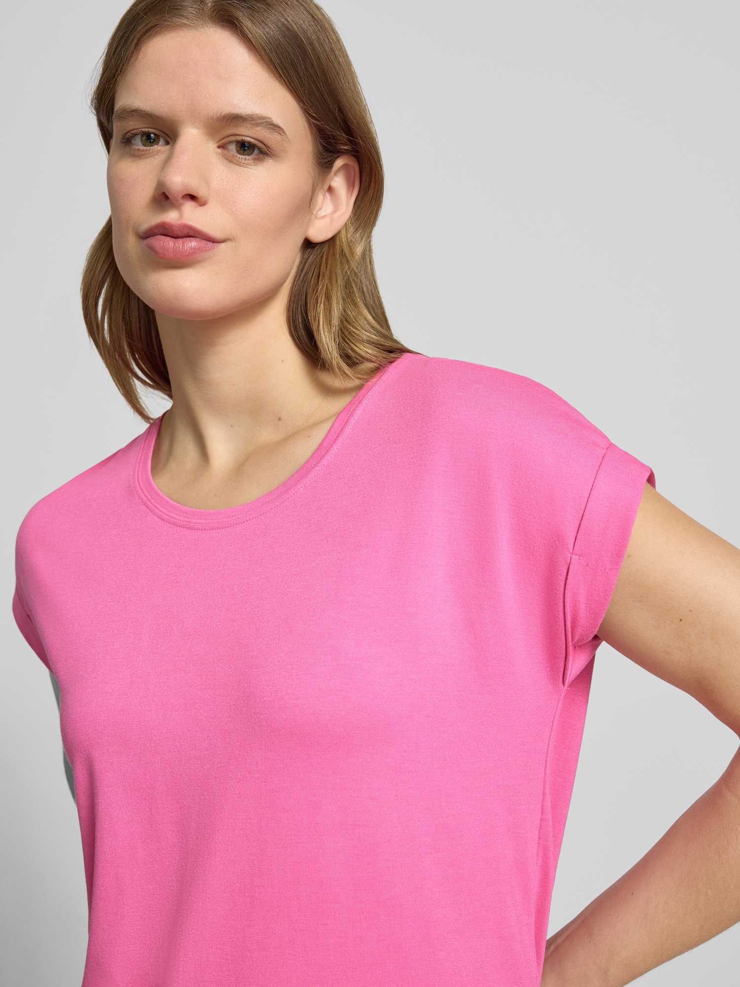 Only Damen Rosa Kurzarm-T-Shirt Frau Onlmoster - Bild 3