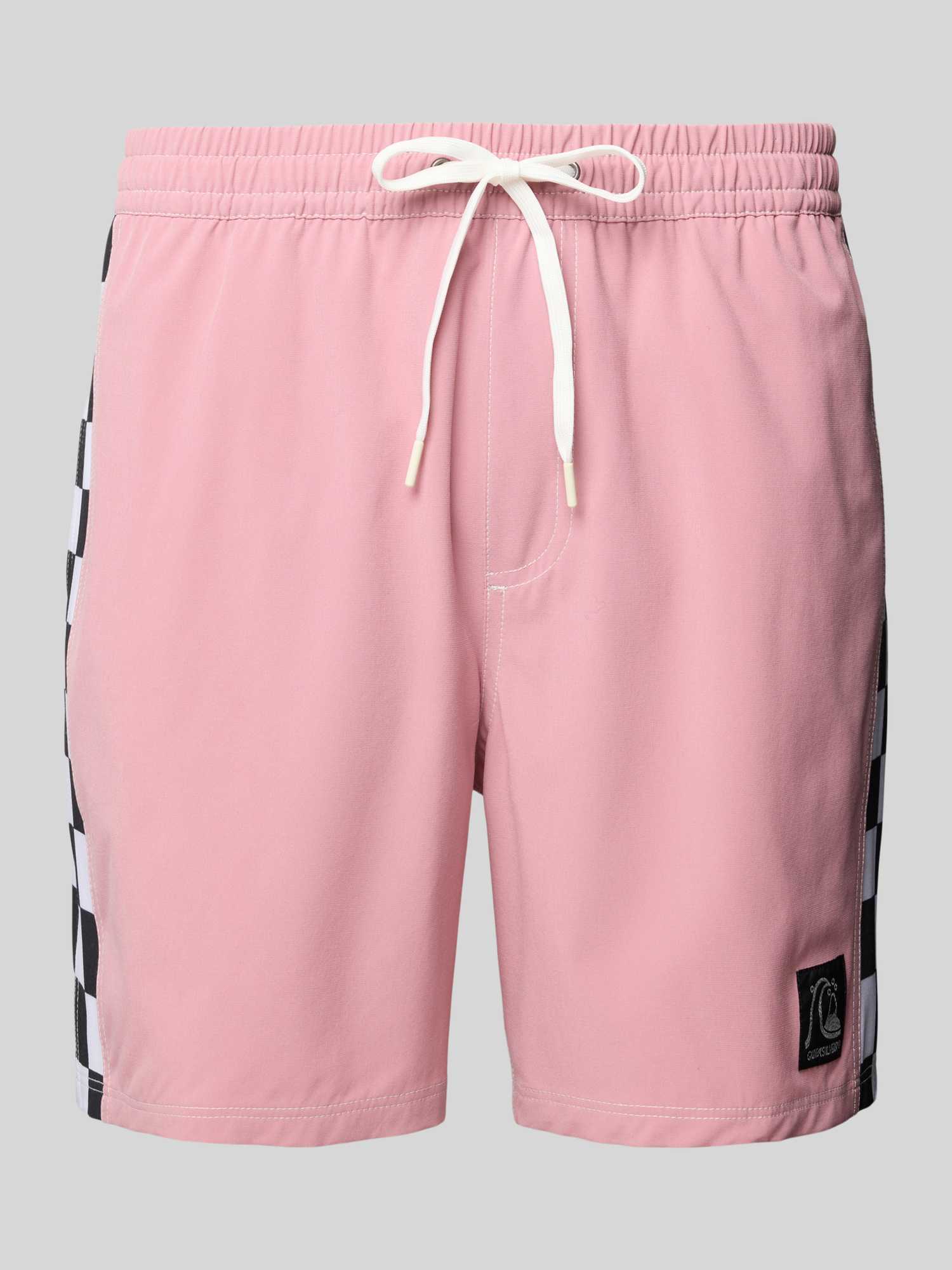 Relaxed fit zwembroek met labelpatch