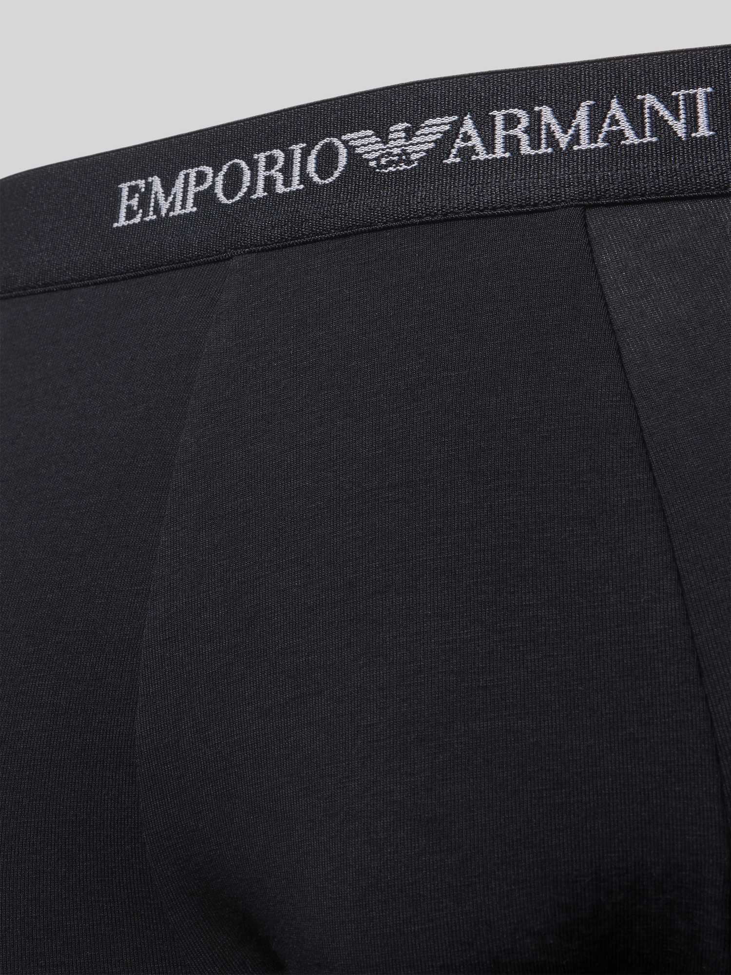 Emporio Armani Herren Schwarz Armani Stretch Jersey Boxer Briefs 3P Baumwolle XX-Large - Image 2