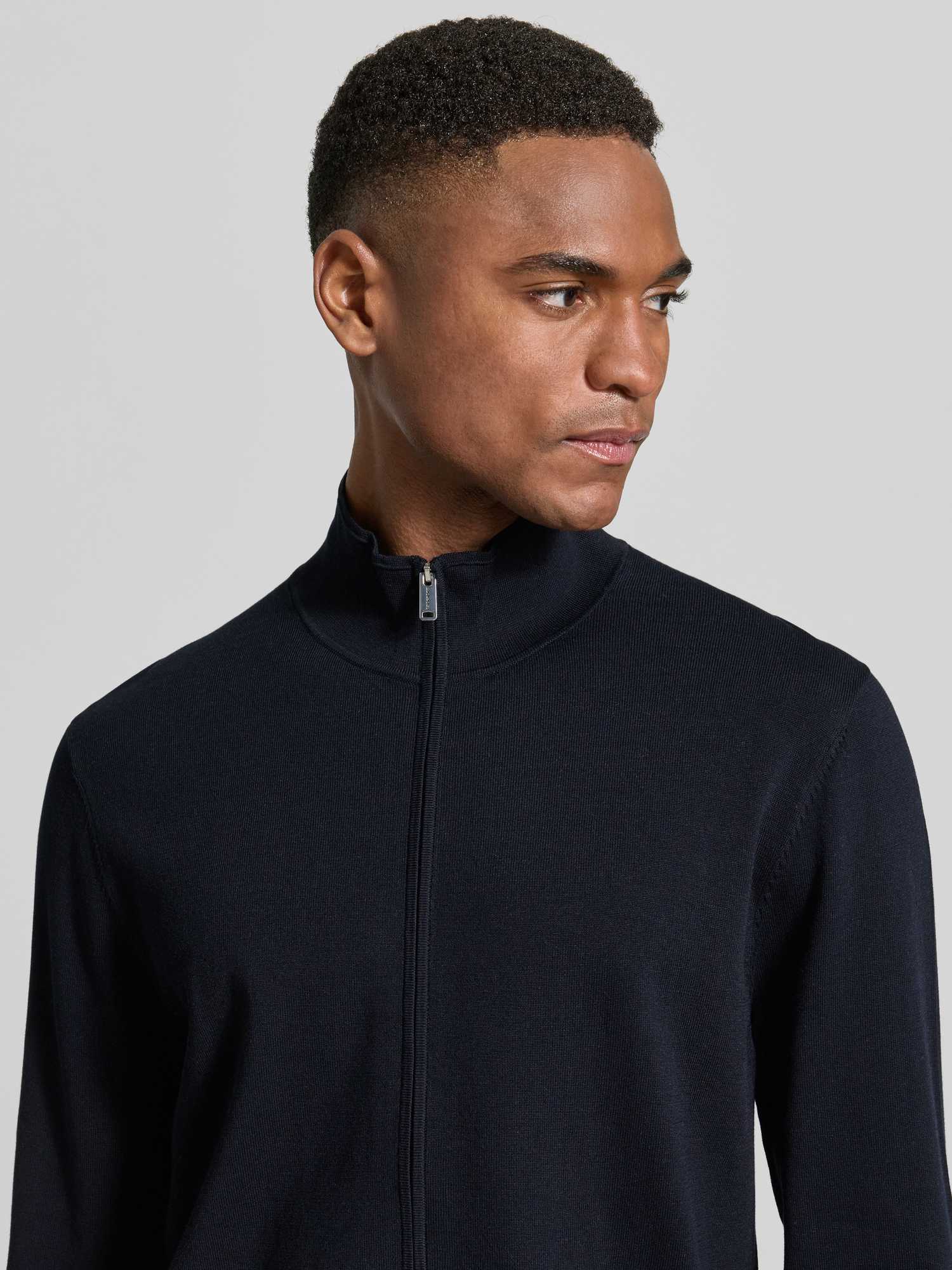 Profuomo - Navy Luxury Basic Full Zip Navy - Gr. - Xl - Bild 4