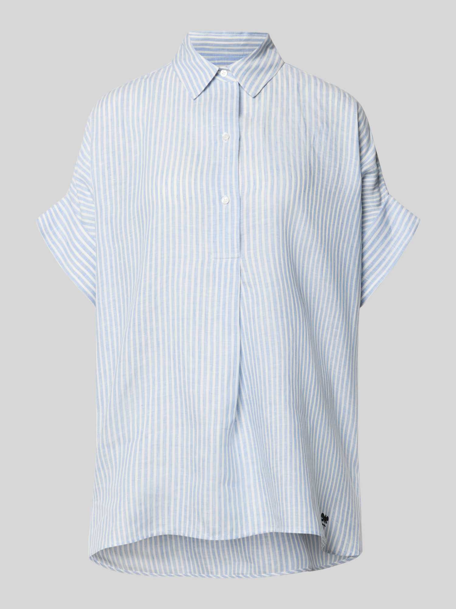 Weekend Max Mara Dames Blouses Korte Mouw In Blauw/Turquoise Maat 42 