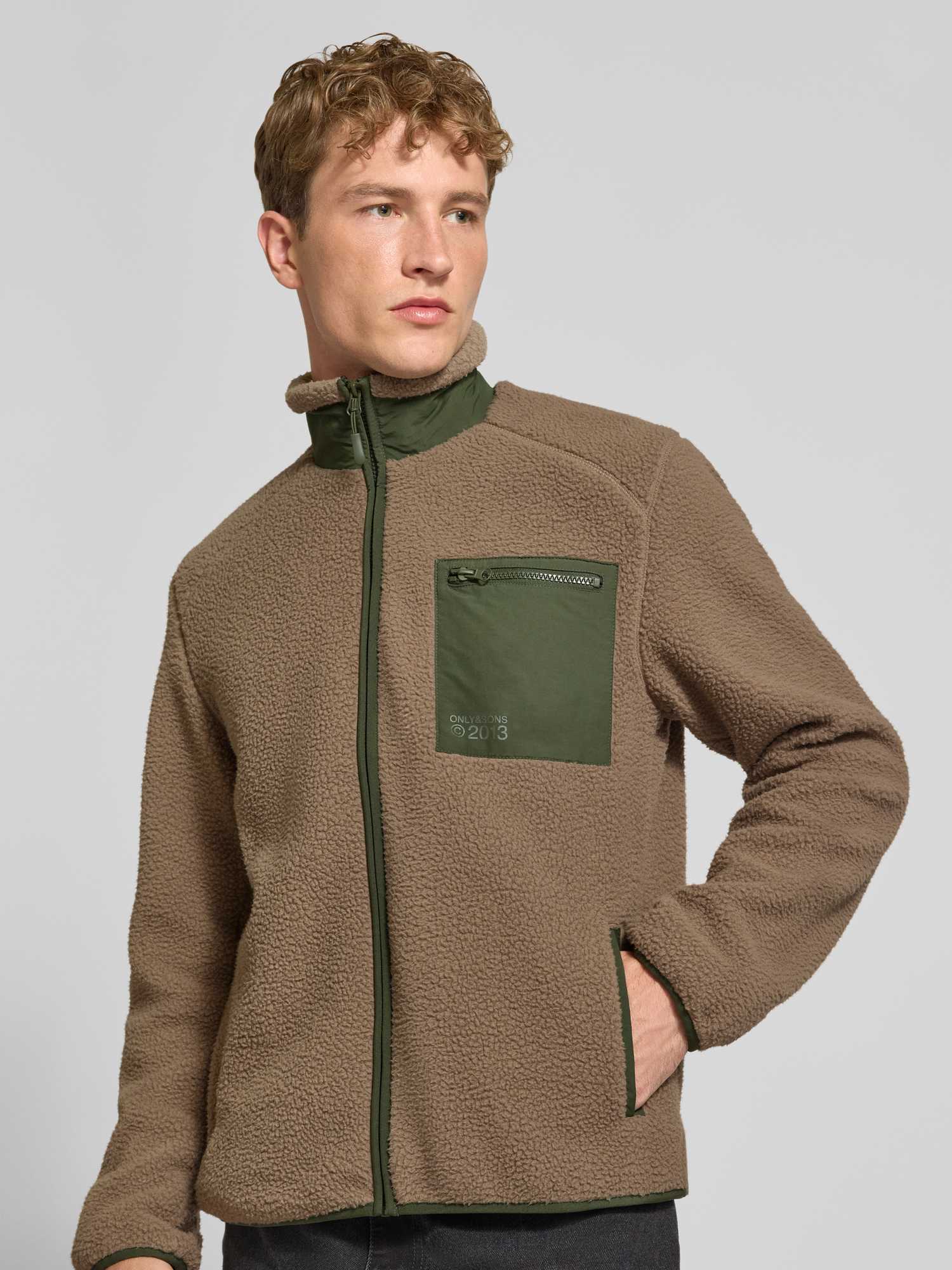 Only & Sons - Herren - Teddyjacke - XL - Beige - Bild 2