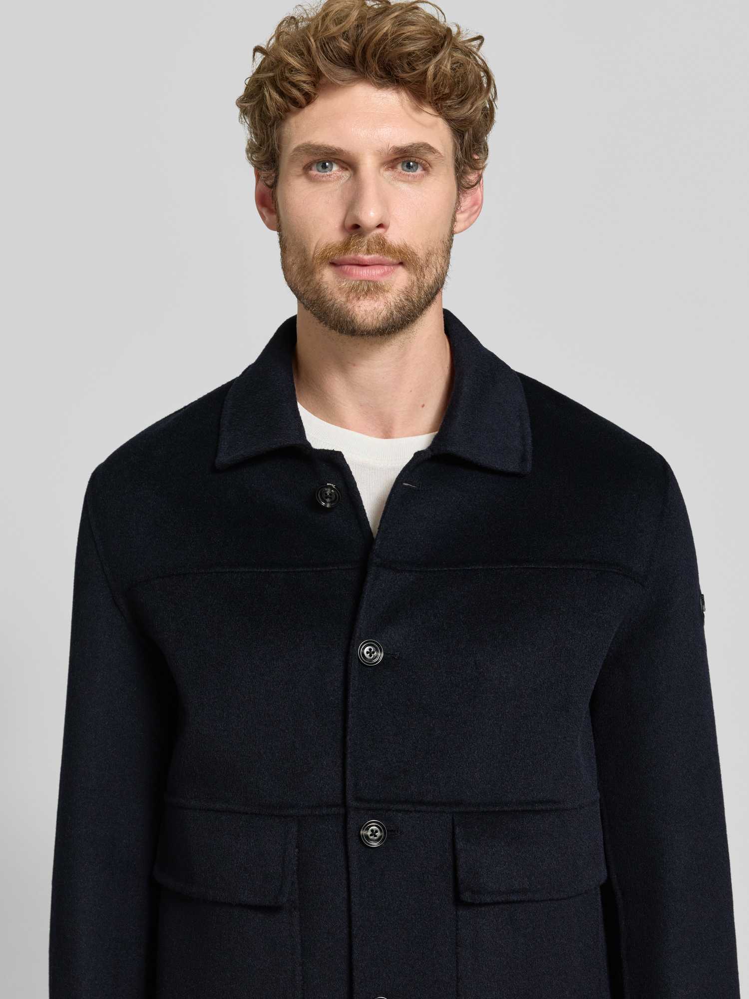 Joop! Herren Blau Jacke Wolle - Bild 3