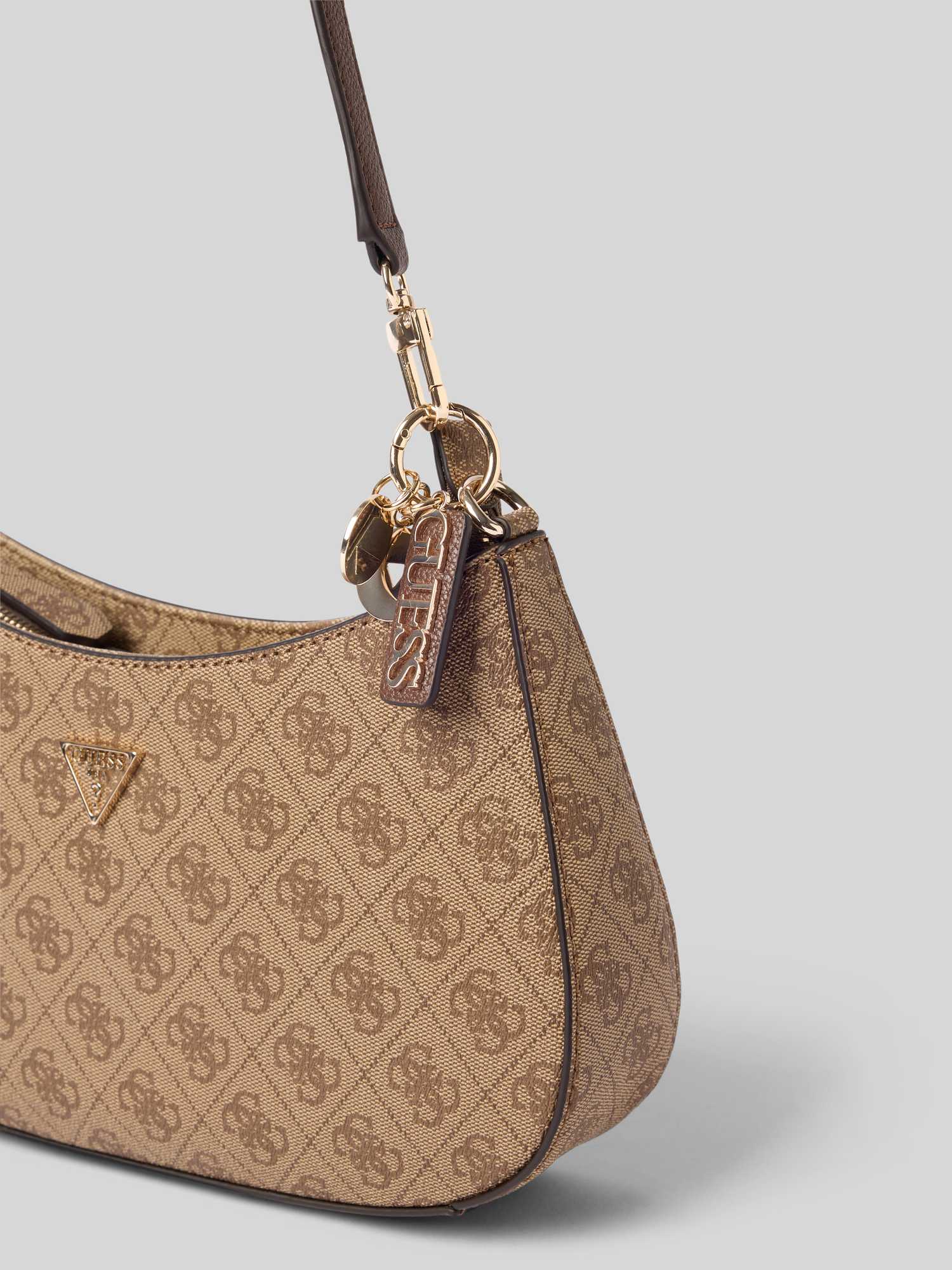 Guess Damen Beige Handtasche Mit Reißverschluss Noelle Ii - Bild 3