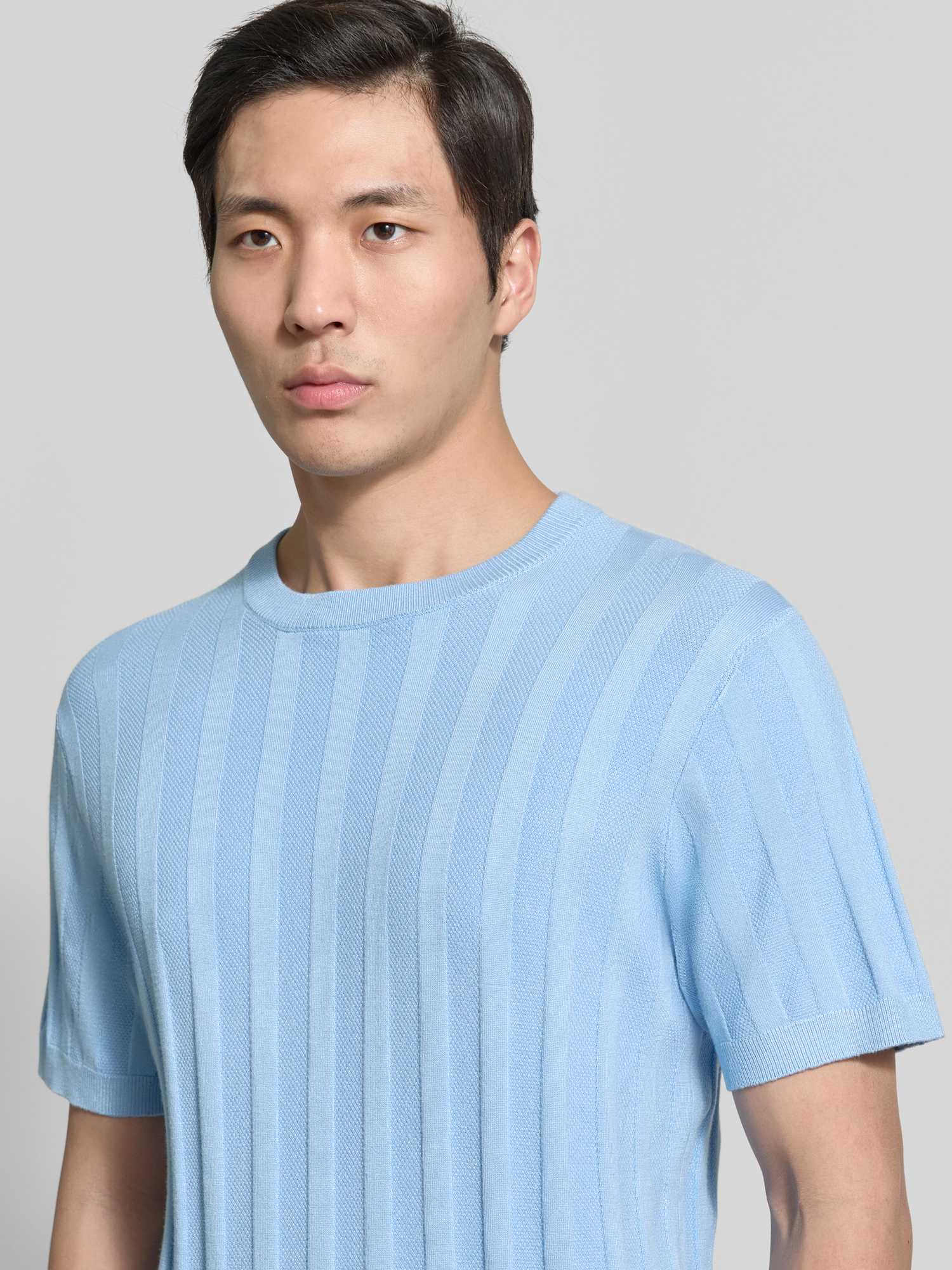 Lindbergh Gestricktes T-Shirt Relaxed Fit - Bild 3