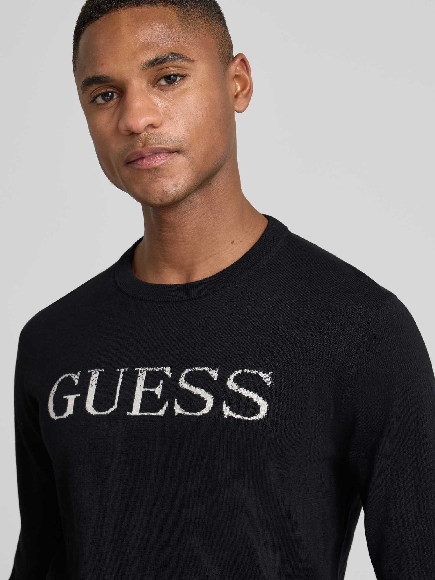 Guess Pullover Herren Baumwolle Schwarz XL - Bild 2