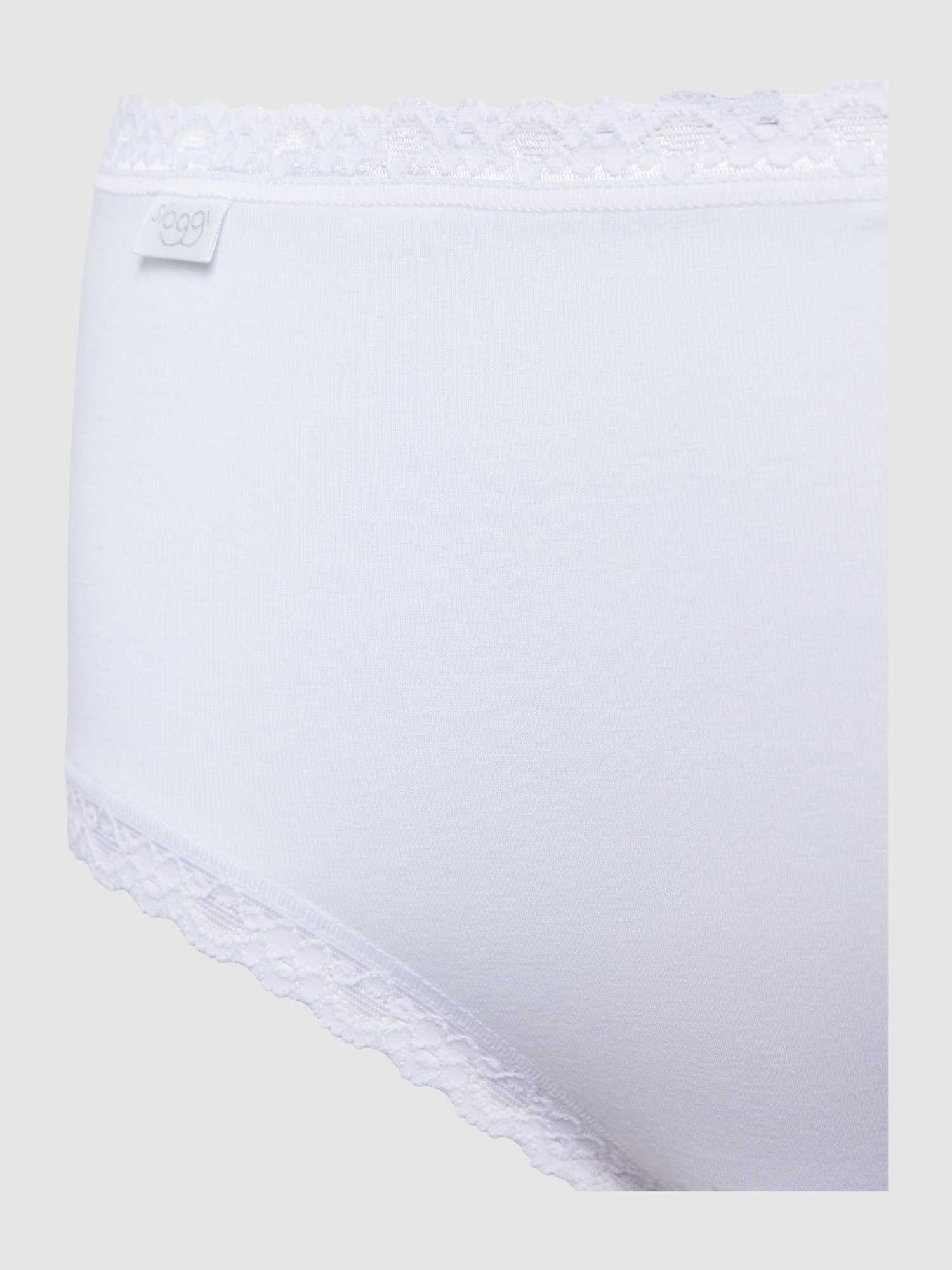 Sloggi Weiss 24/7 Cotton Lace Midi Slip 2+1 Multipack 10167198, 38 - Bild 4