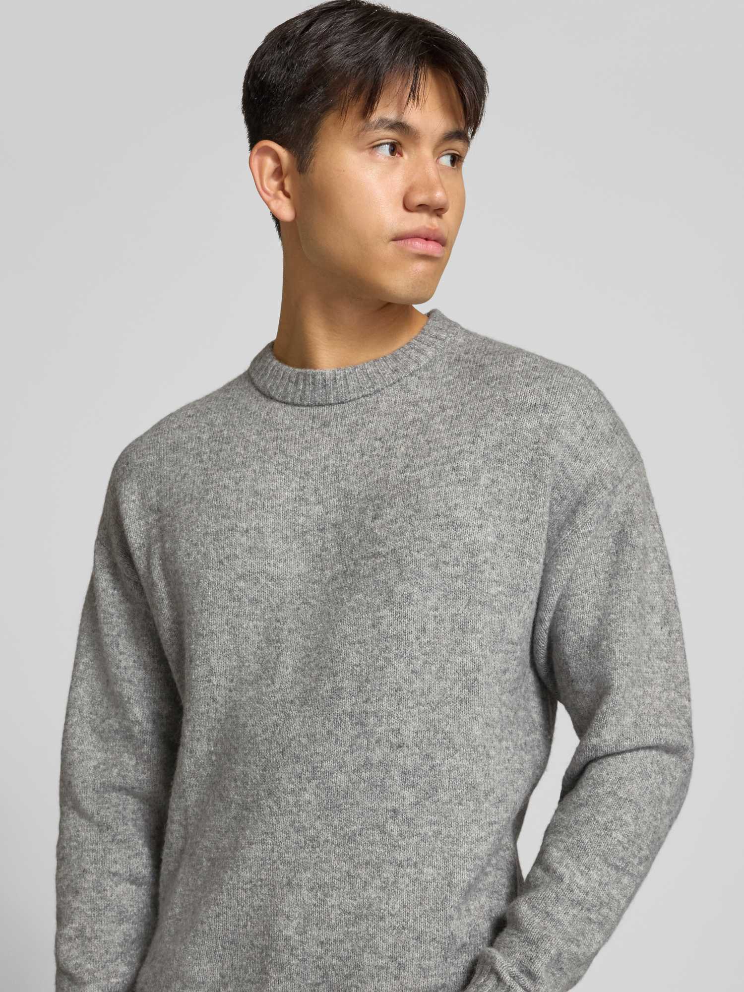 Jack & Jones, Herren, Pullover, Jjesoho Ollie Knit Crew Neck Sn, Grau, (XL) - Bild 5