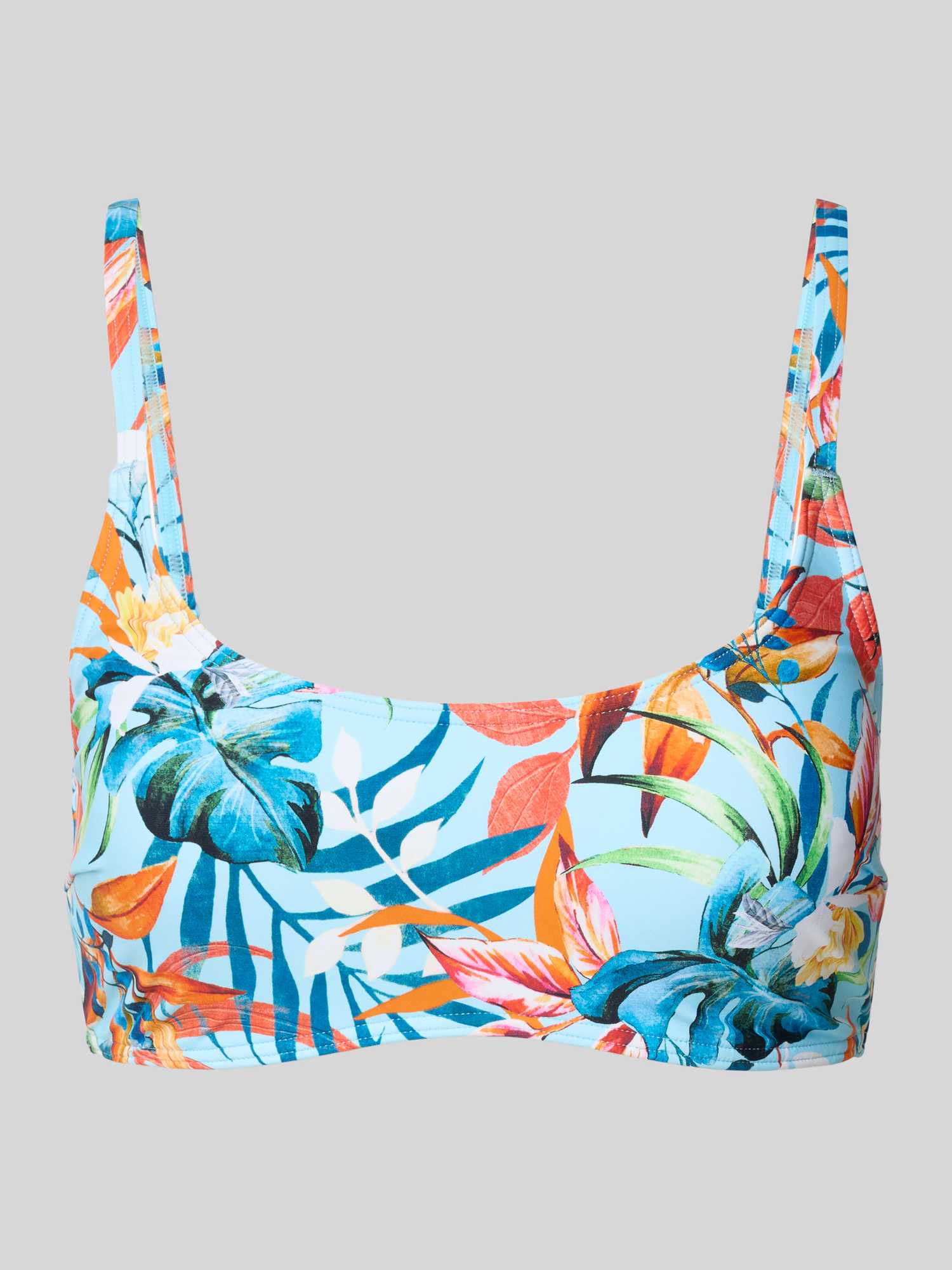 Bikinitop in bustiermodel met all-over bloemenprint, model ‘Caru’