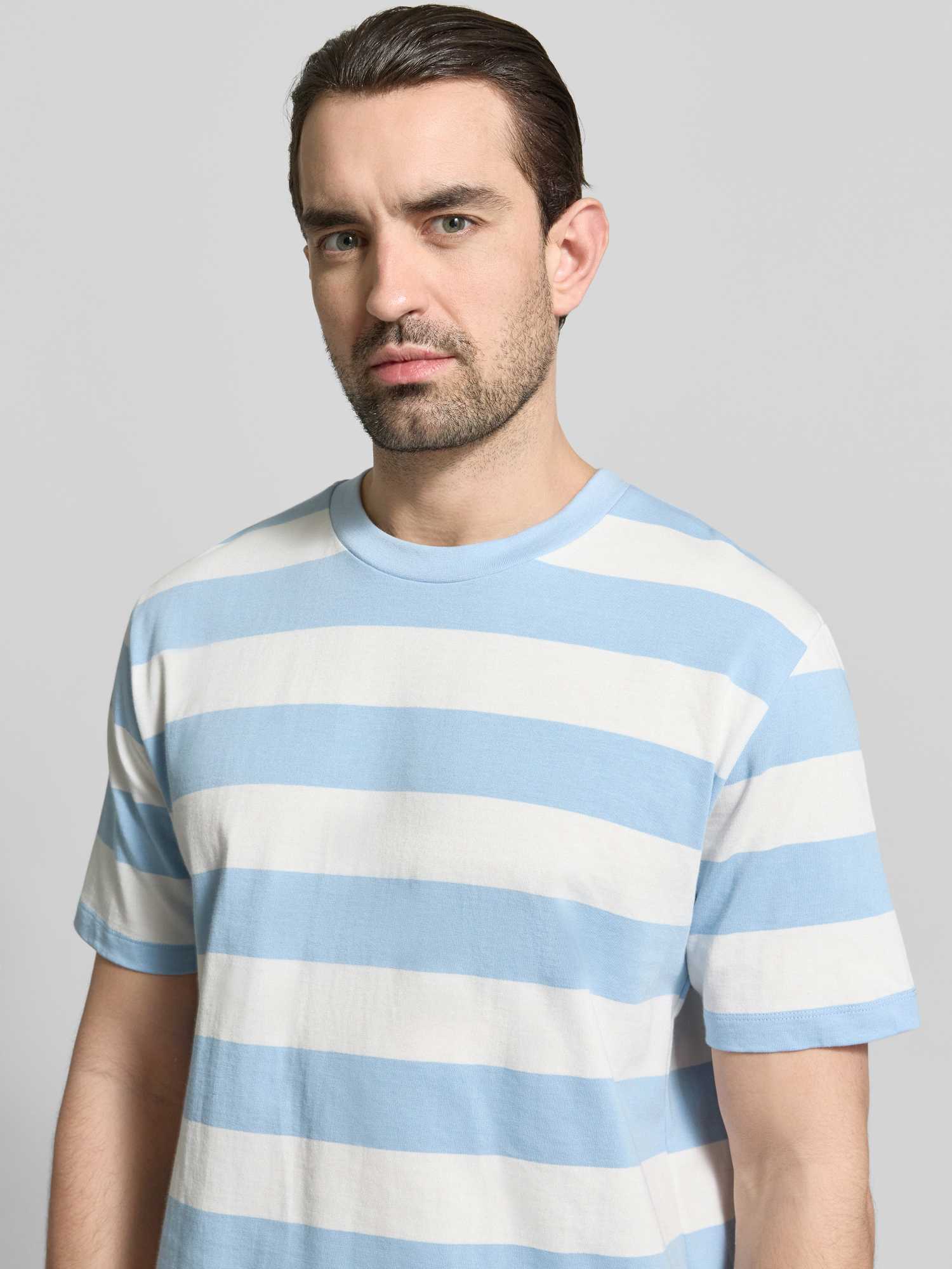 Lindbergh Herren T-Shirt Oversize Hellblau M - Bild 2