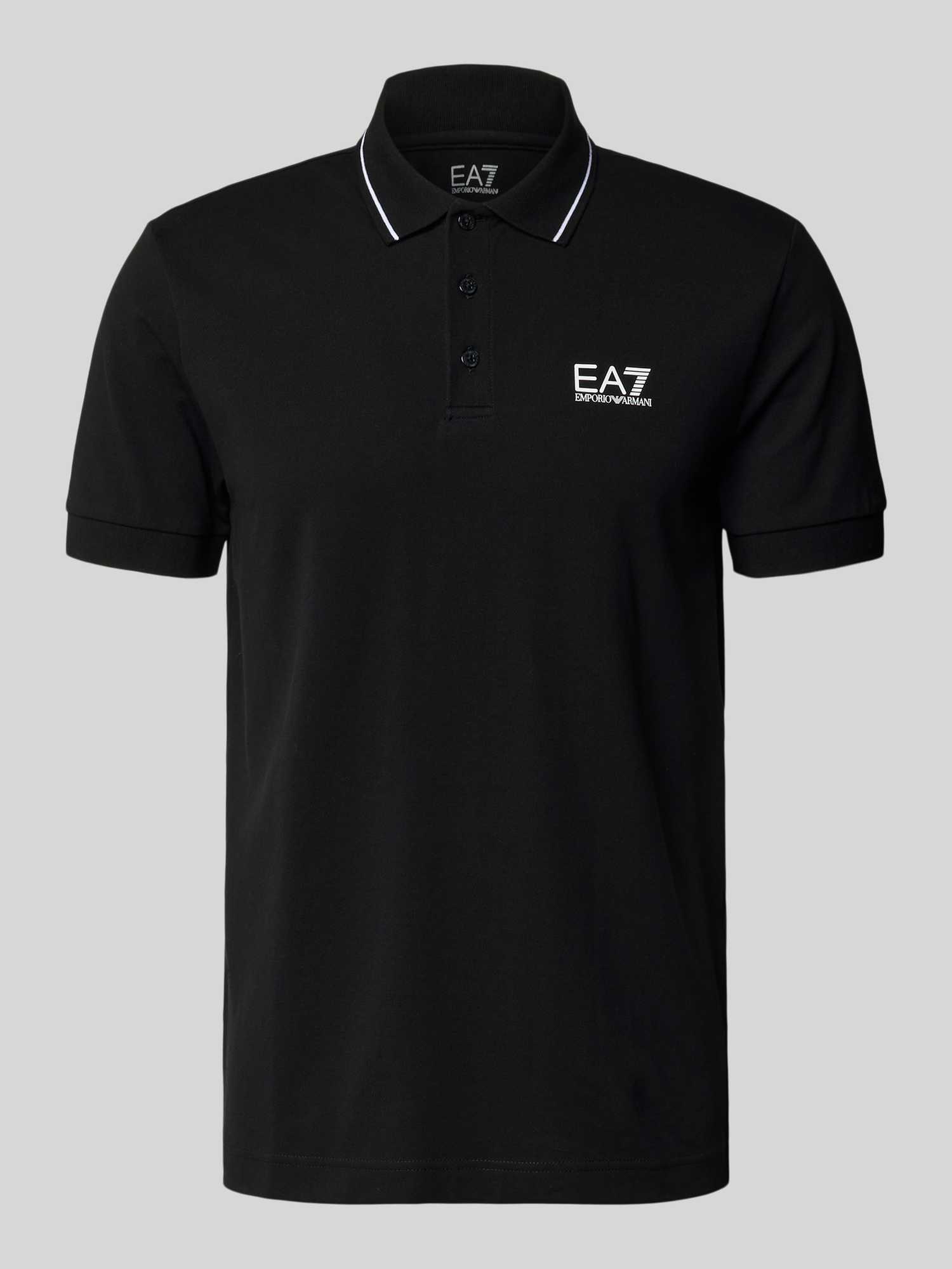 regular fit poloshirt met logo-print