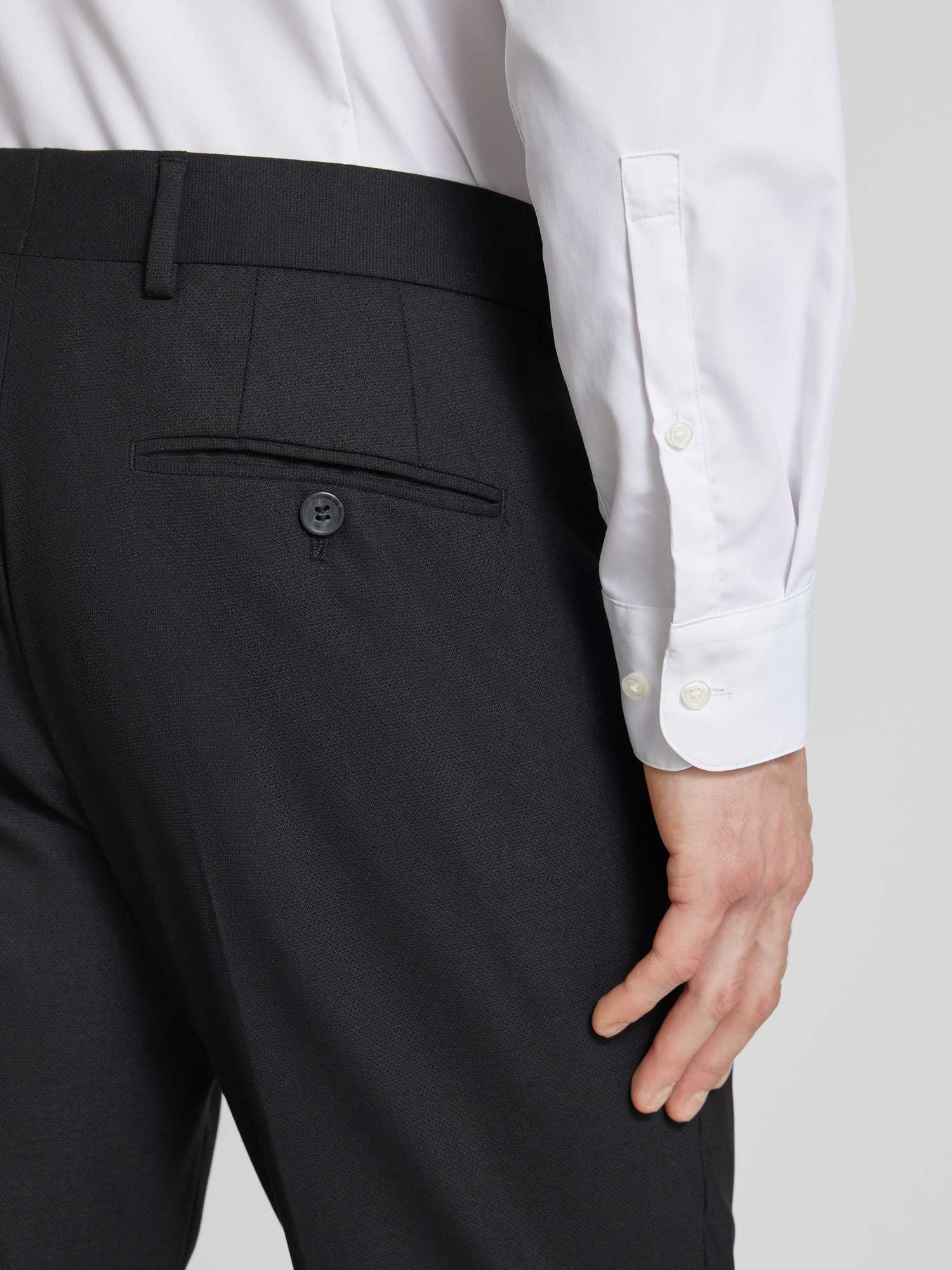 Selected Homme - Herren Anzughose - Slim Fit - Schwarz - Wolle Mischung - Bild 3