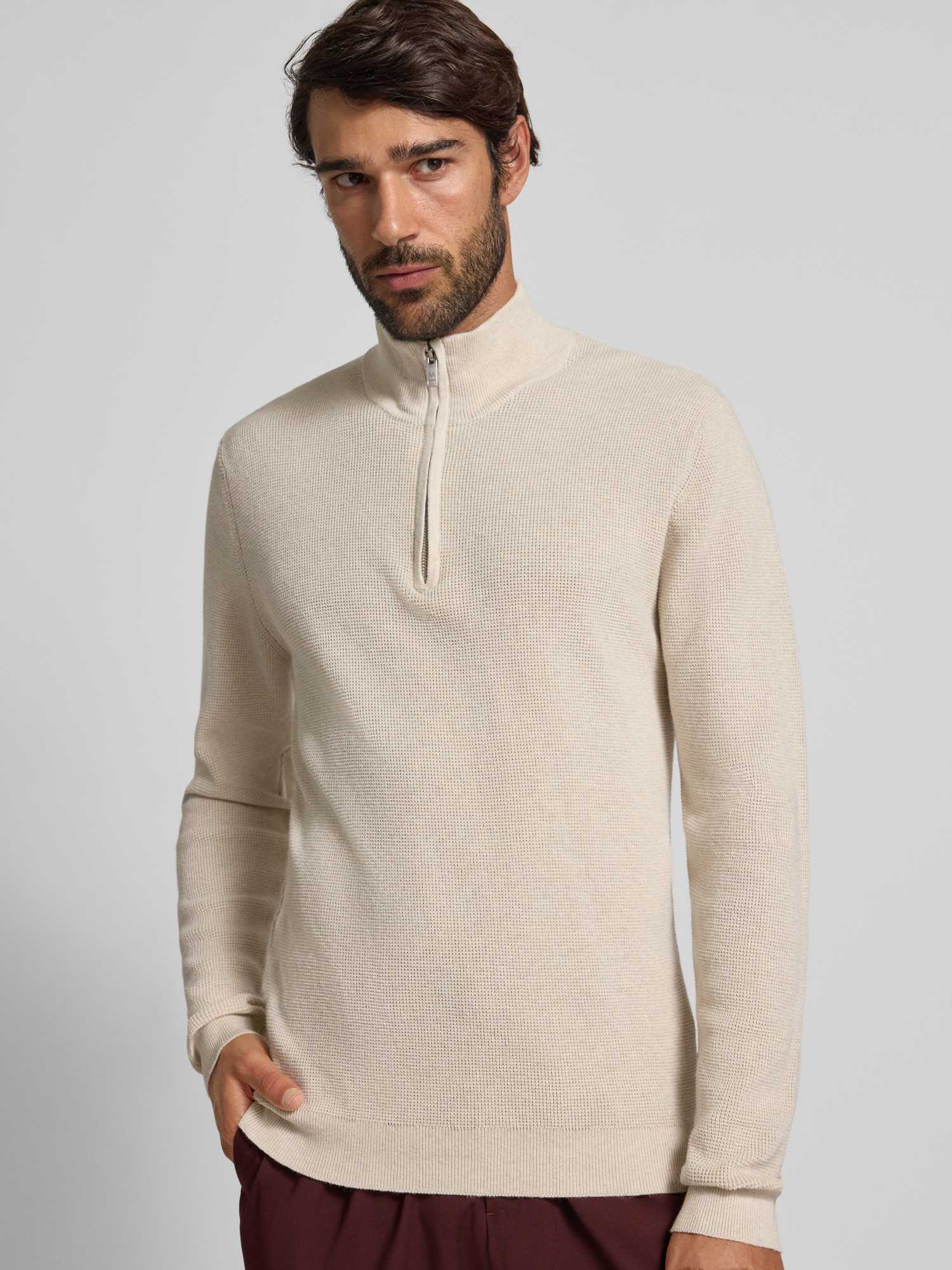 Matinique - Offwhite Malagoon Z Top - Knitwear - Herren - Beige - L - Bild 3