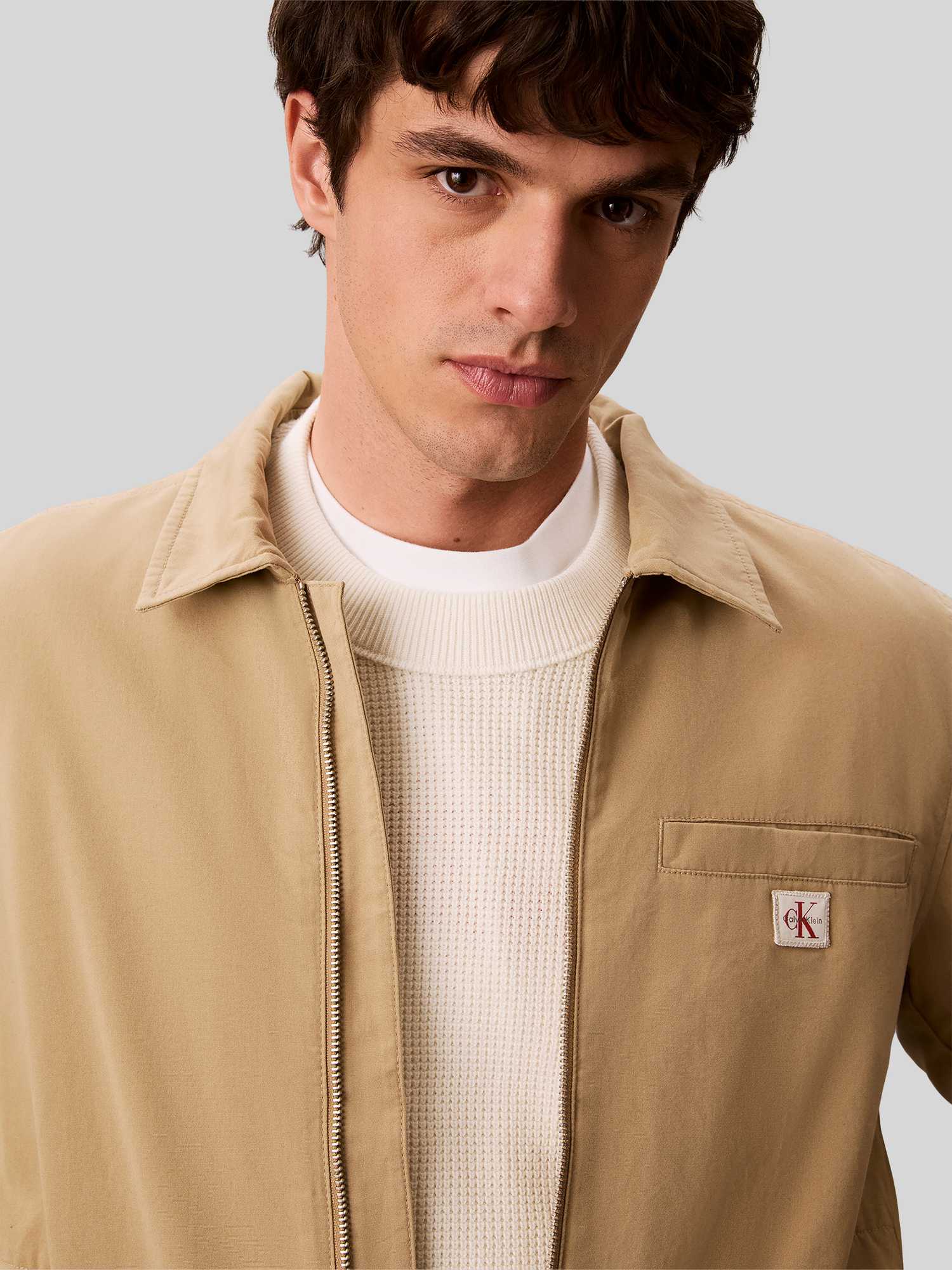 Calvin Klein Jeans Herren Neutral – Eisenhower – Wattierte Jacke In Beige - Bild 2