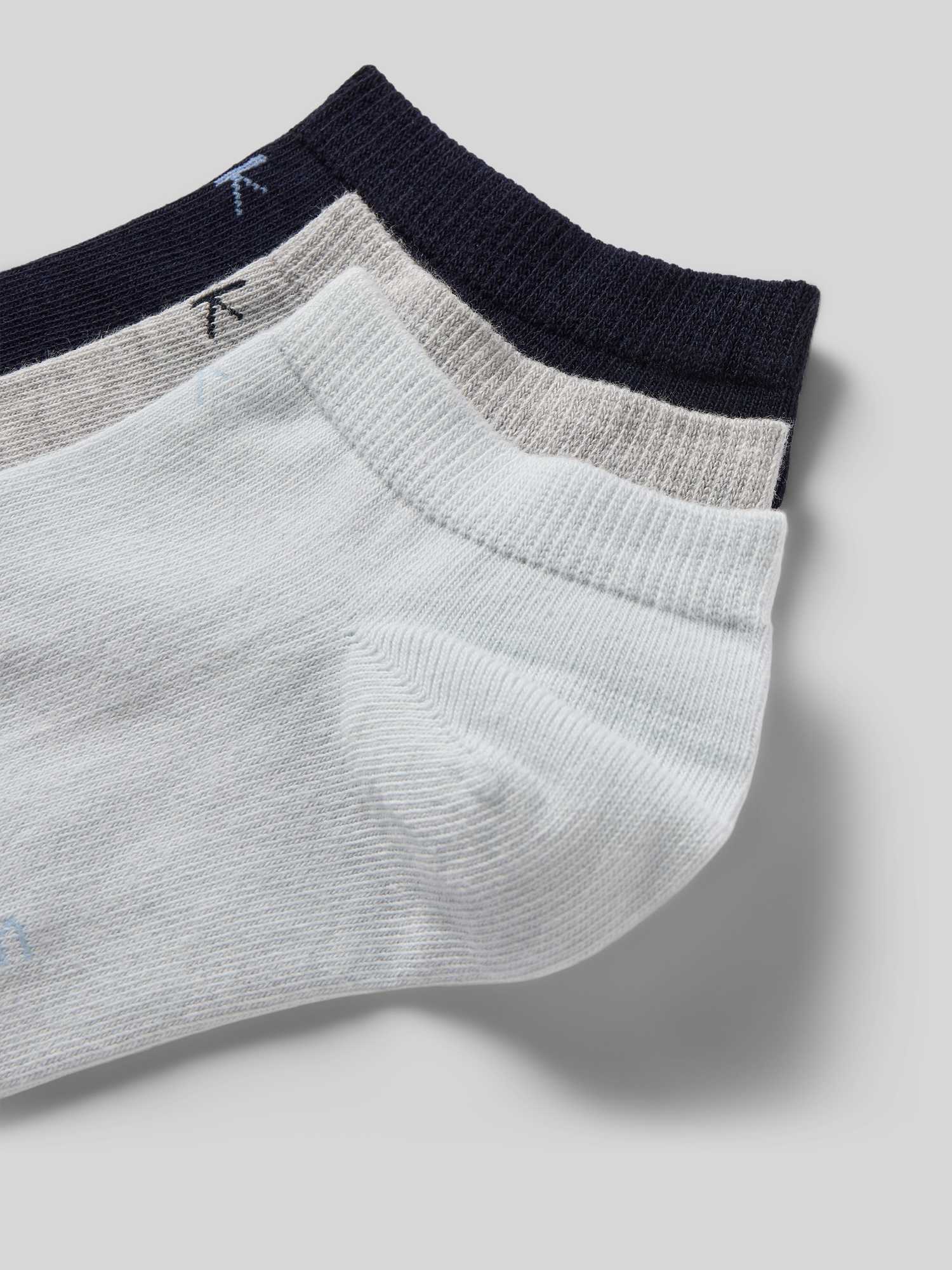 Calvin Klein Damen Light Blau Sneakersocken "Ck Women Sneaker" 3 Paar Schmales Rippenbündchen Cotton-Mix Elastisch von Baur - Bild 3