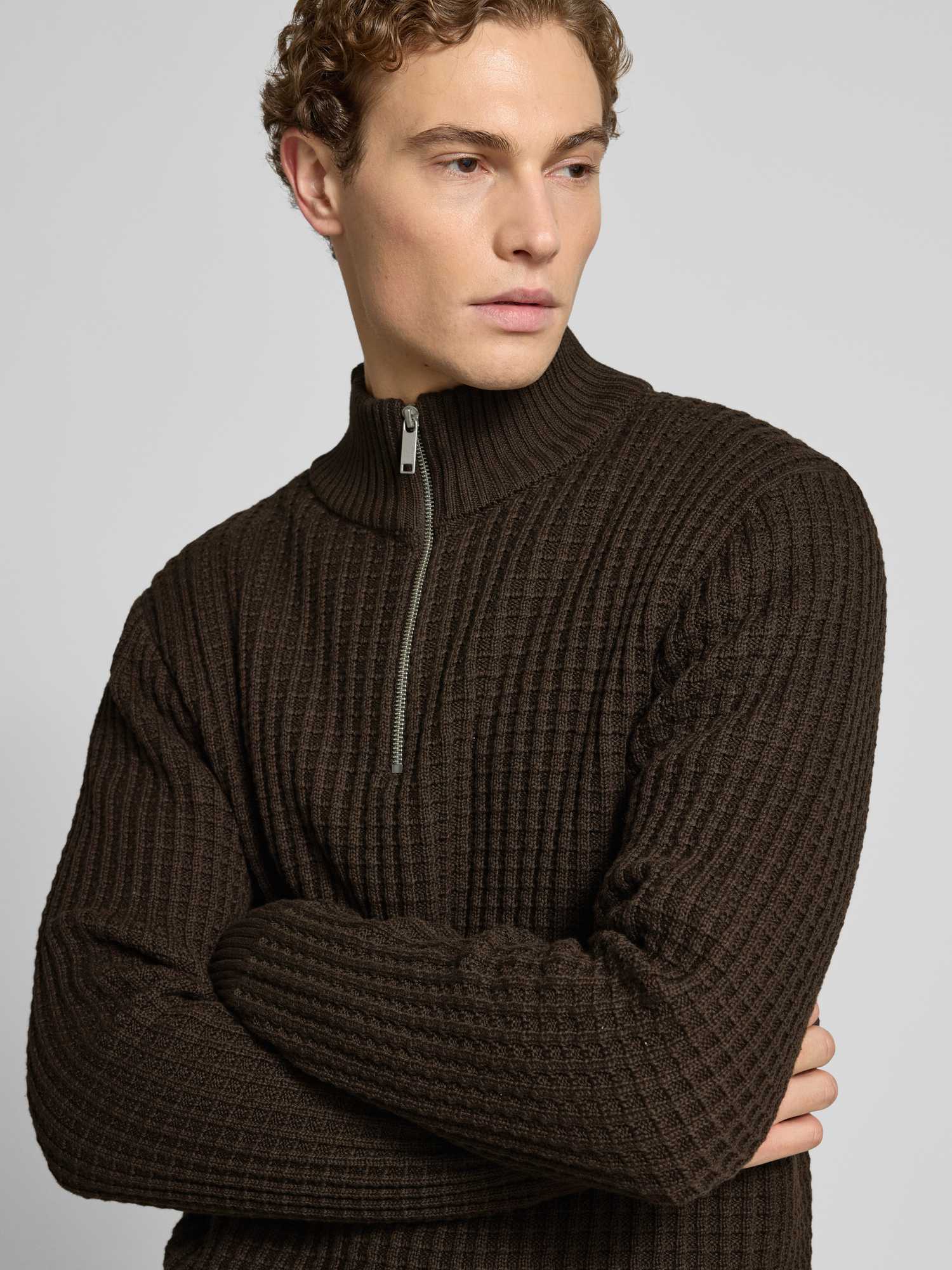 Selected Homme , Herren, Strickwaren, Braun, Xl - Bild 3