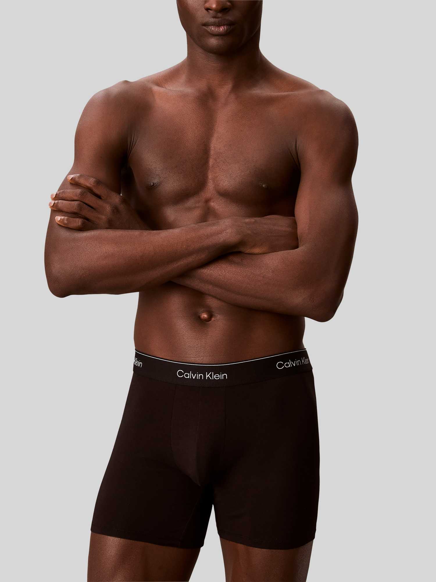 Calvin Klein Underwear (Pvh Group) Boxer Brief 3Pk Black W/Heavenly Iris Logo - Gr. - M - Bild 3