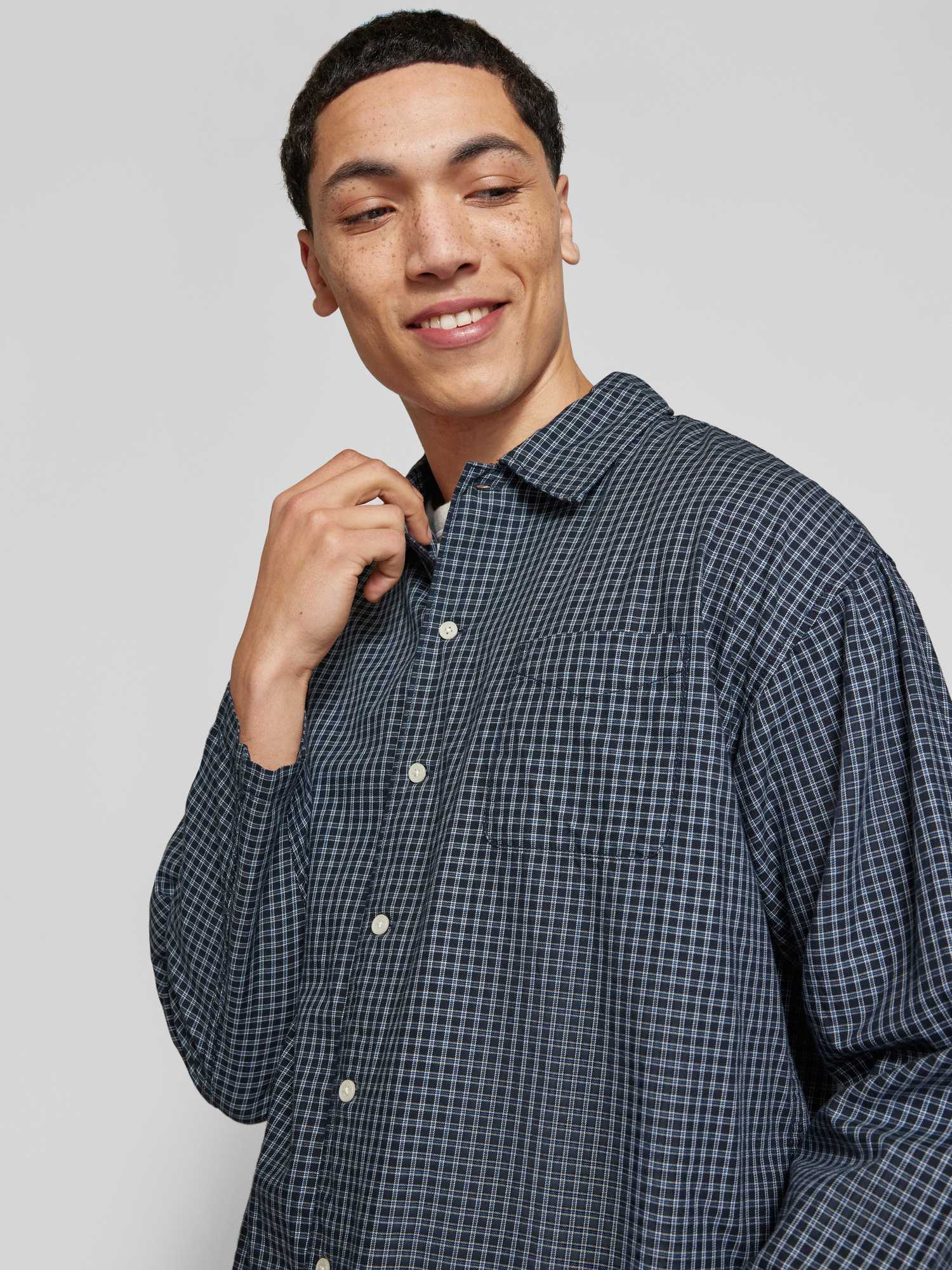 Jack & Jones Herren Hemd Regular Fit Marine XL - Bild 2