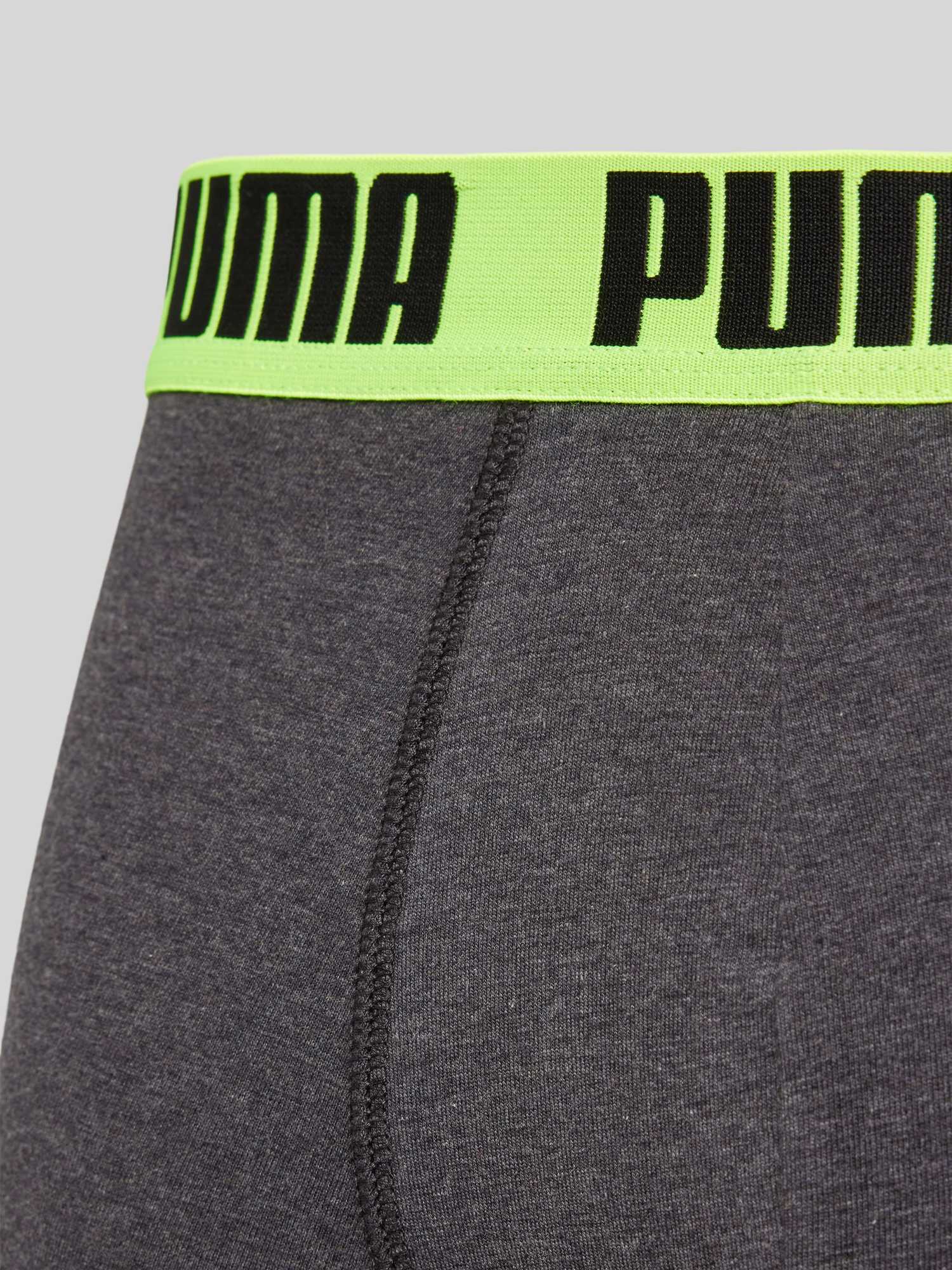 Puma Herren Schwarz/Gelb 2P Men Everyday Basic Boxer Baumwolle Small - Bild 3